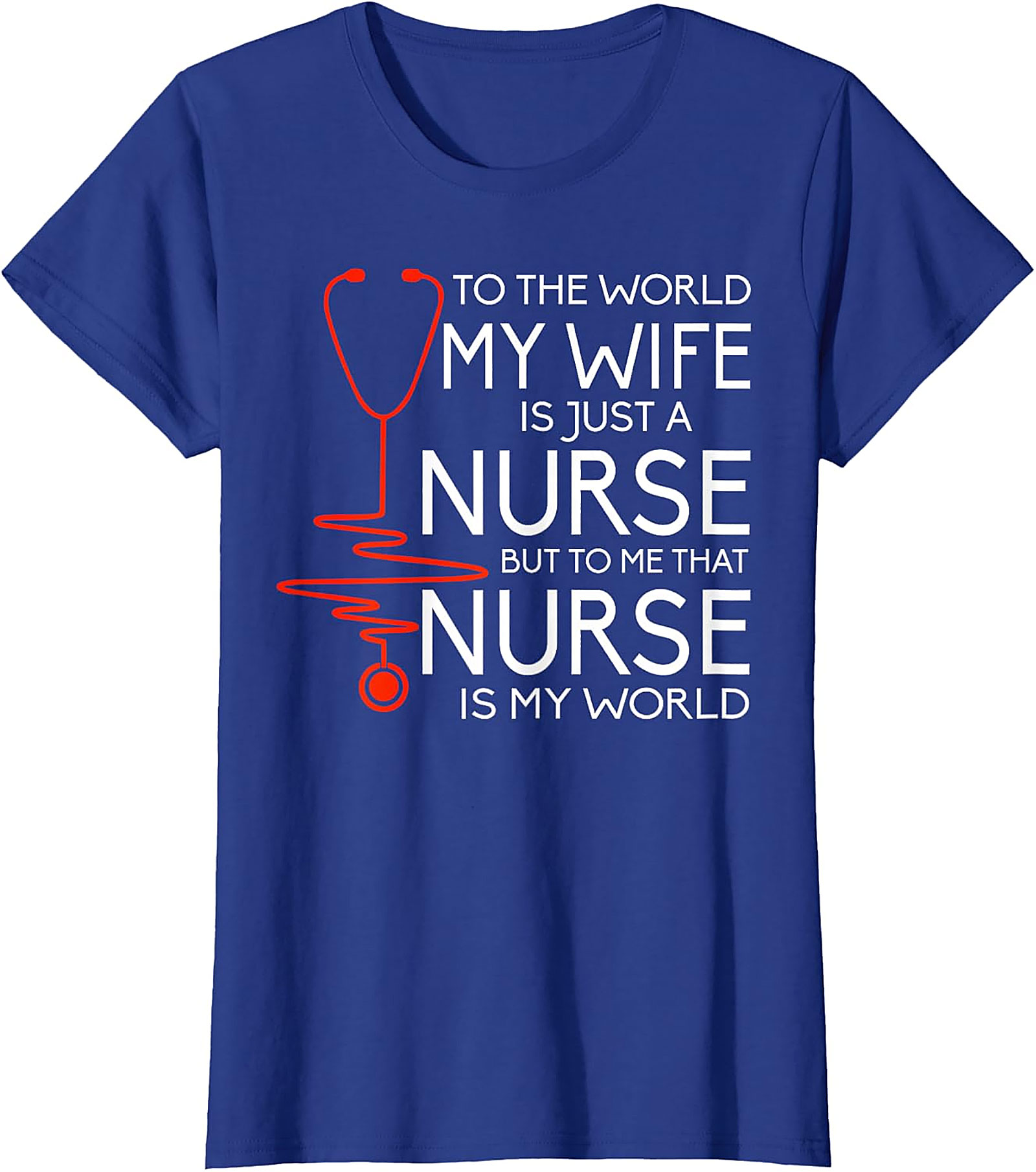 Nurse Wife Heartbeat T-Shirt | Proud Husband Gift Idea
