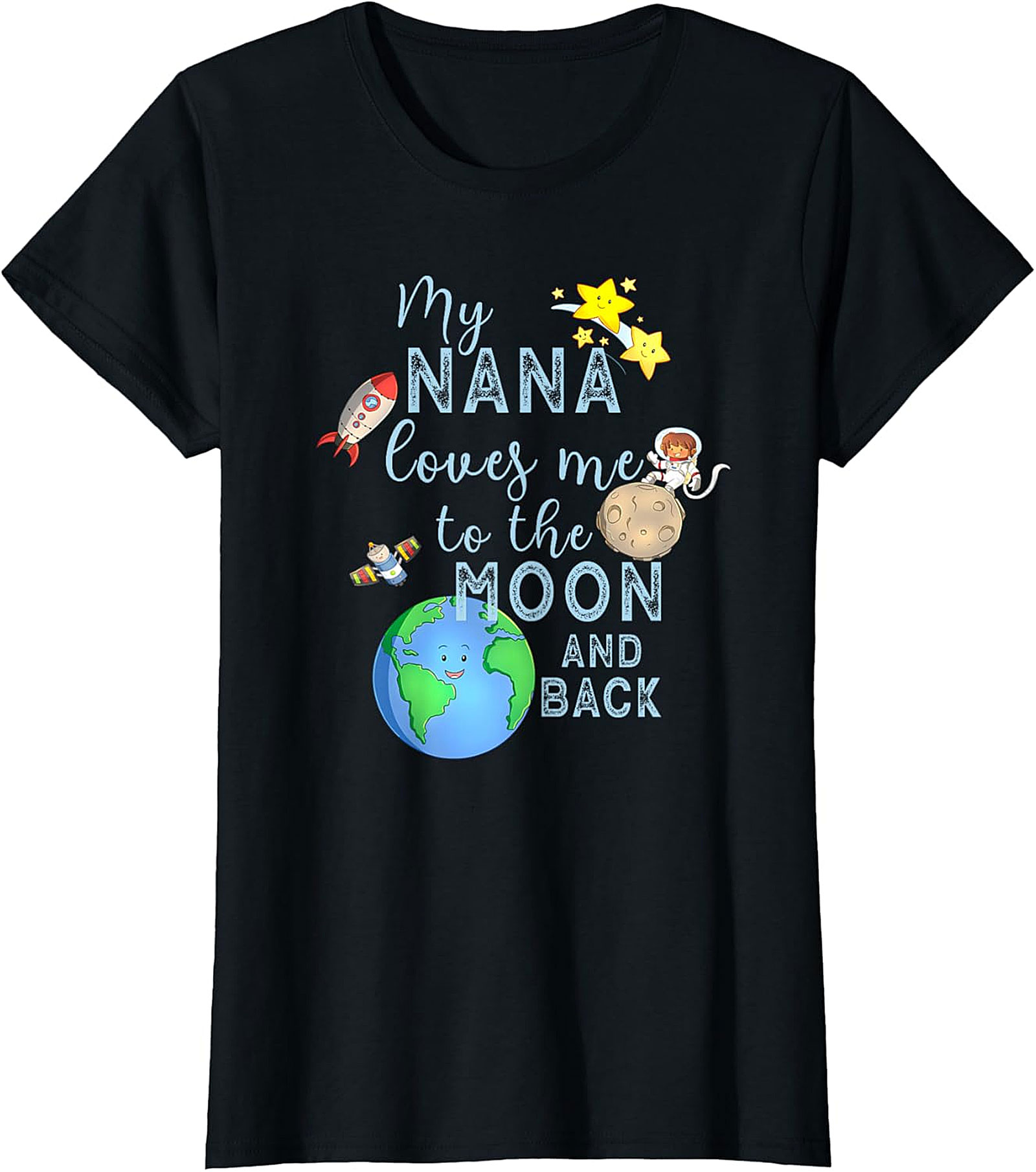  My Nana Loves Me To The Moon And Back T-shirt | Space Tee