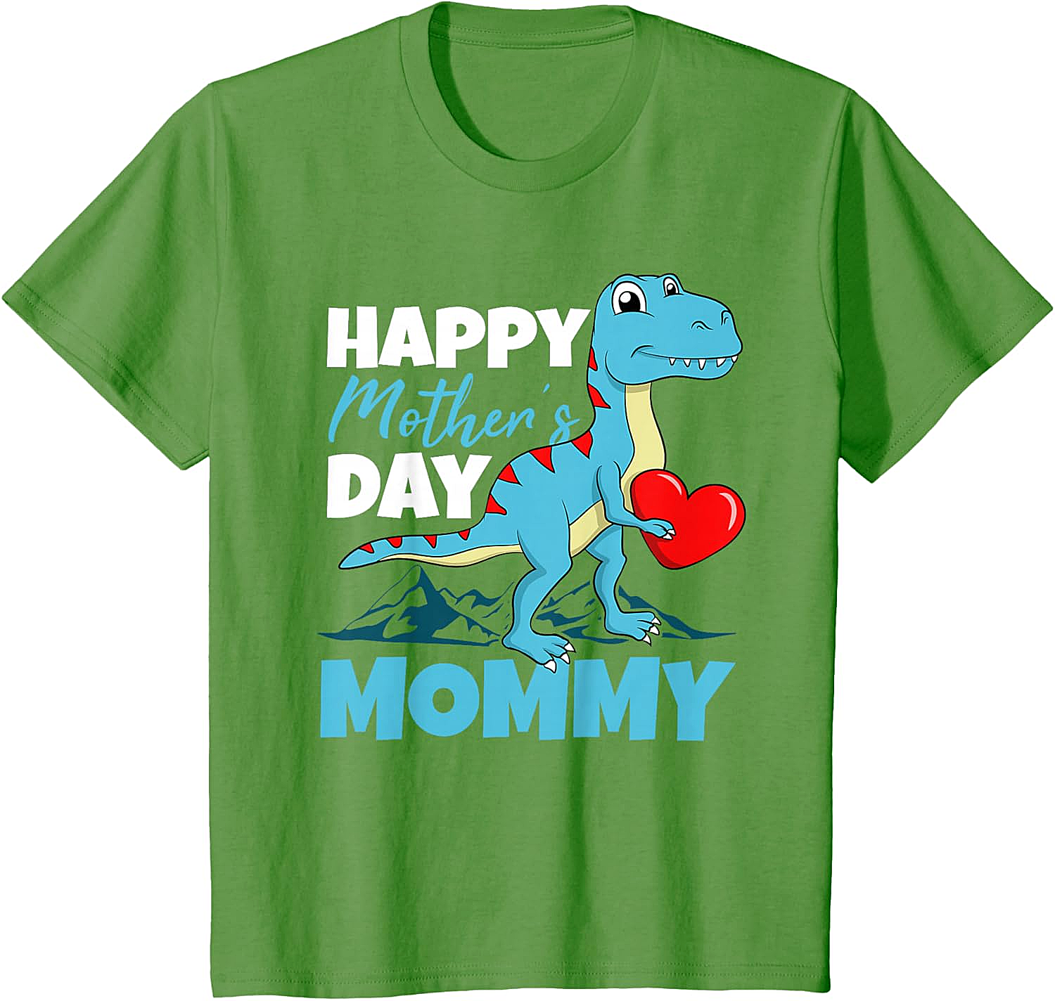  Happy Mother's Day Mommy Dinosaur T-Shirt Cute T-Rex Tee