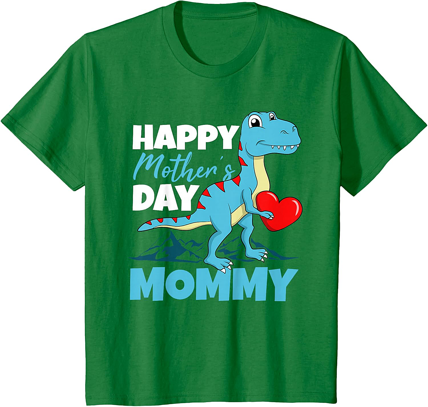  Happy Mother's Day Mommy Dinosaur T-Shirt Cute T-Rex Tee