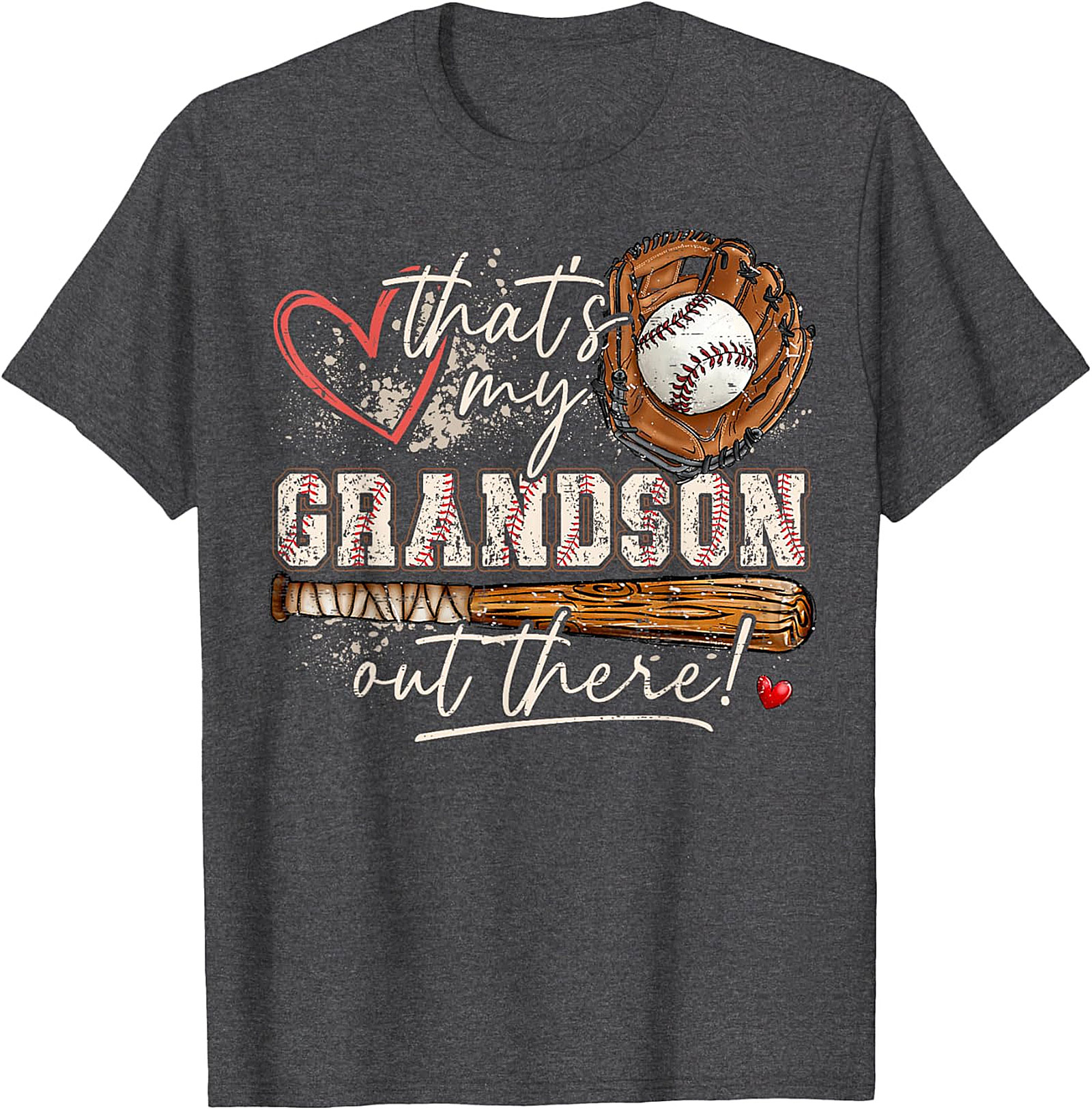 Proud Baseball Grandson T-Shirt - That's My Grandson Tee