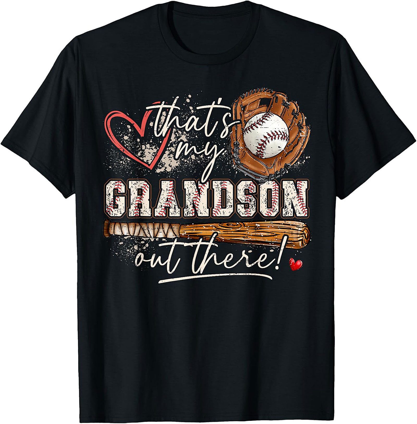 Proud Baseball Grandson T-Shirt - That's My Grandson Tee