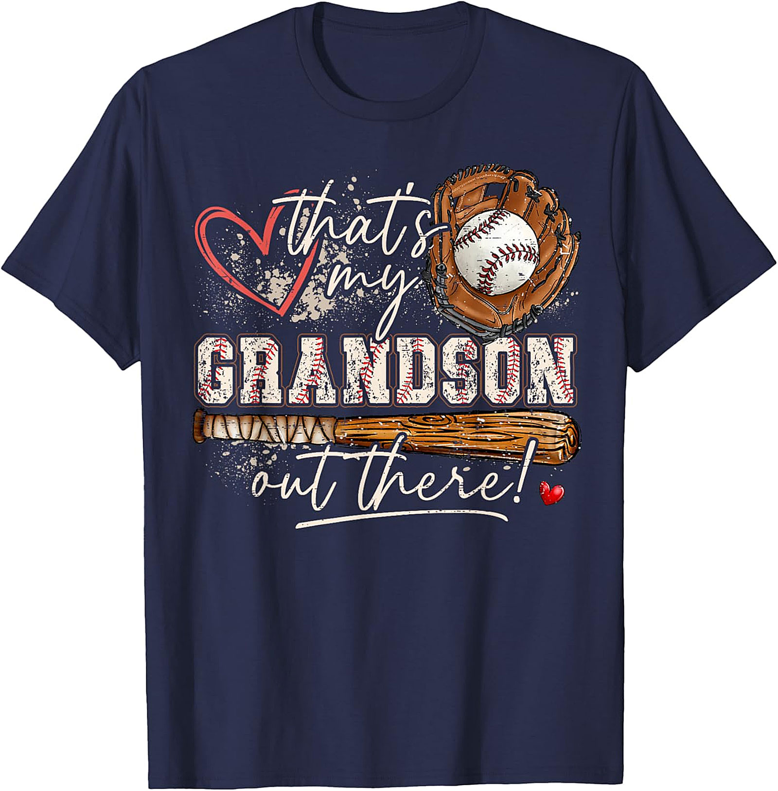 Proud Baseball Grandson T-Shirt - That's My Grandson Tee