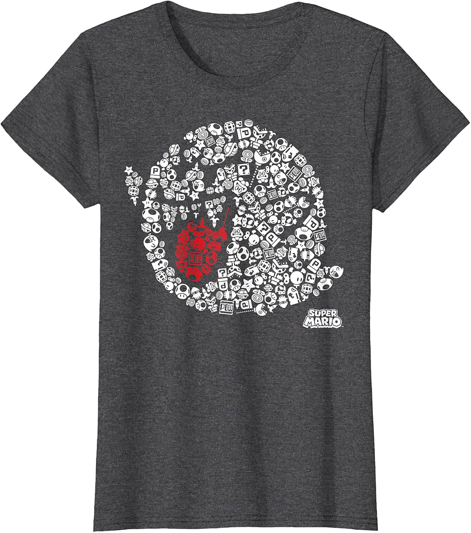 Super Mario Boo Mosaic Graphic Tee | Retro Gamer Unisex Shirt