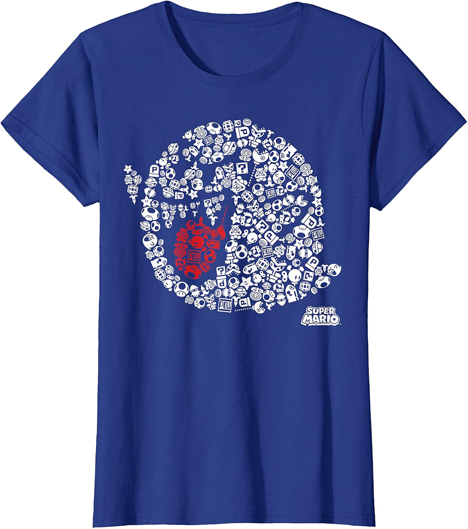 Super Mario Boo Mosaic Graphic Tee | Retro Gamer Unisex Shirt