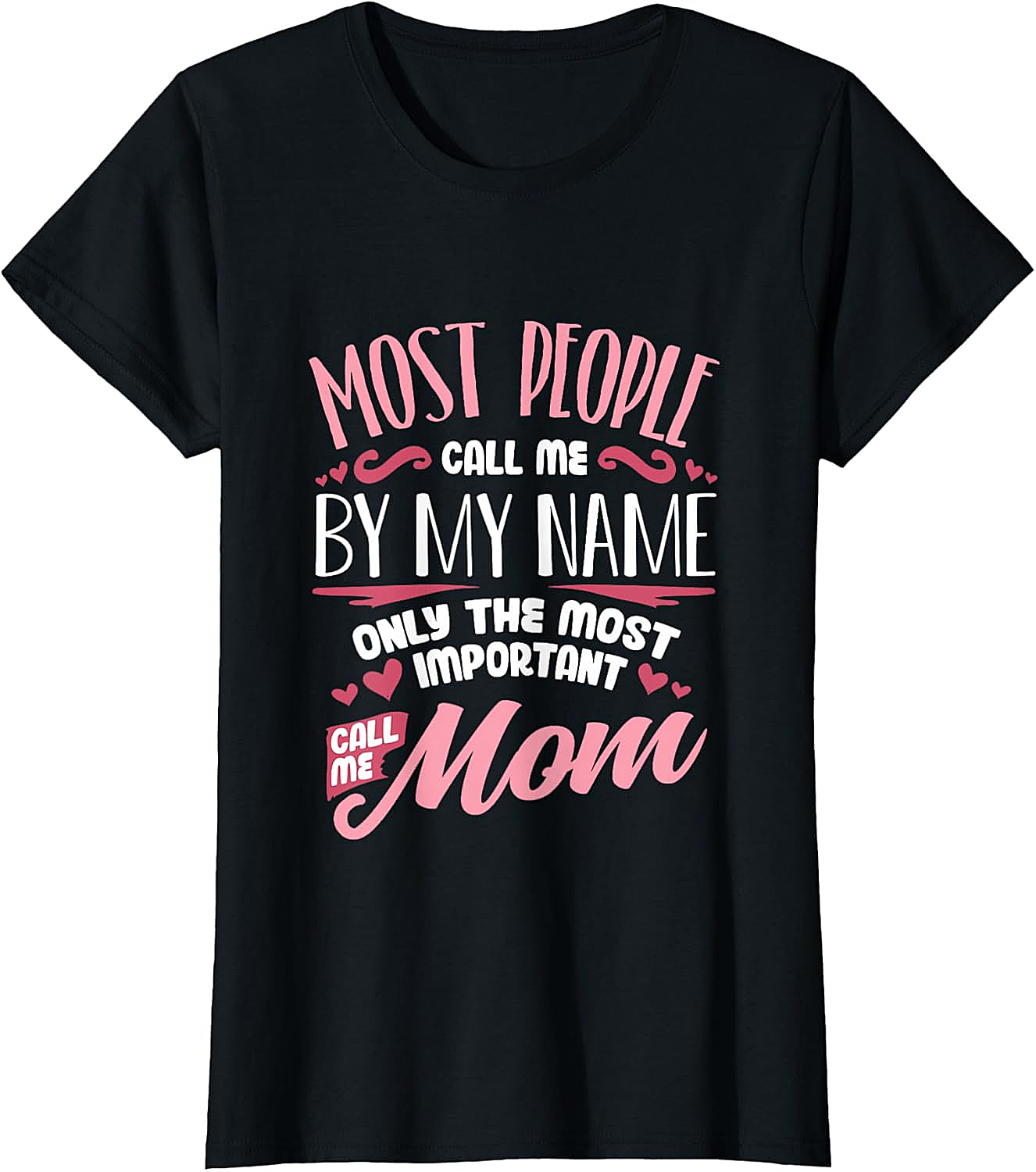 Most Important Call Me Mom T-Shirt Funny Motherhood Tee