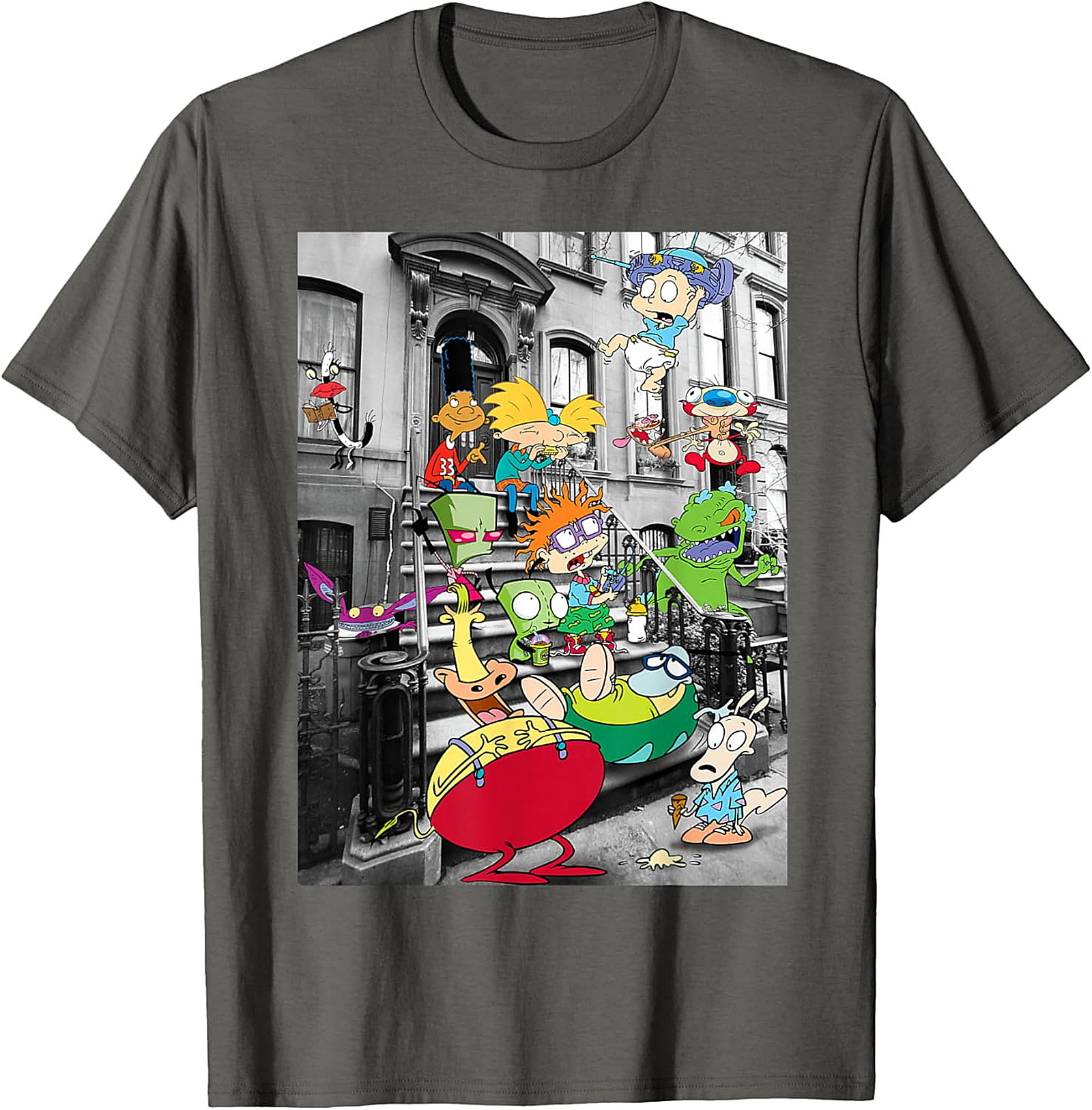 90s Nicktoons Stoop Graphic Tee | Retro Cartoon Unisex Shirt