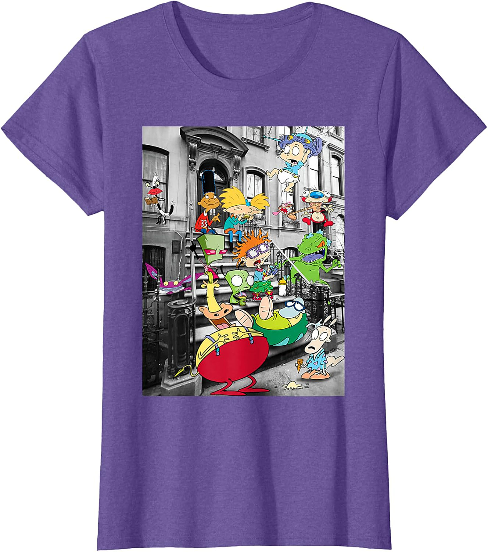 90s Nicktoons Stoop Graphic Tee | Retro Cartoon Unisex Shirt