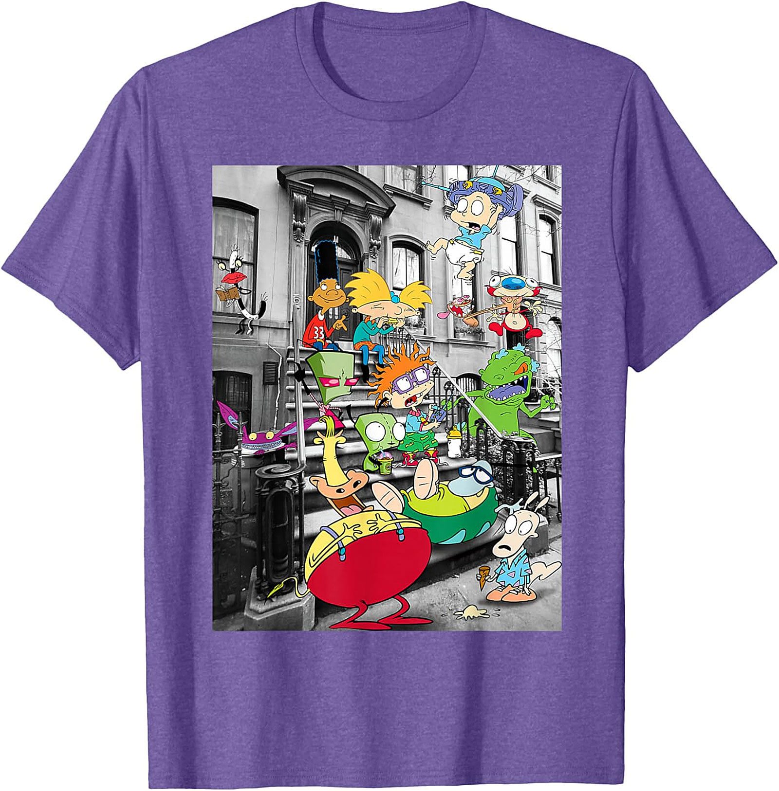 90s Nicktoons Stoop Graphic Tee | Retro Cartoon Unisex Shirt