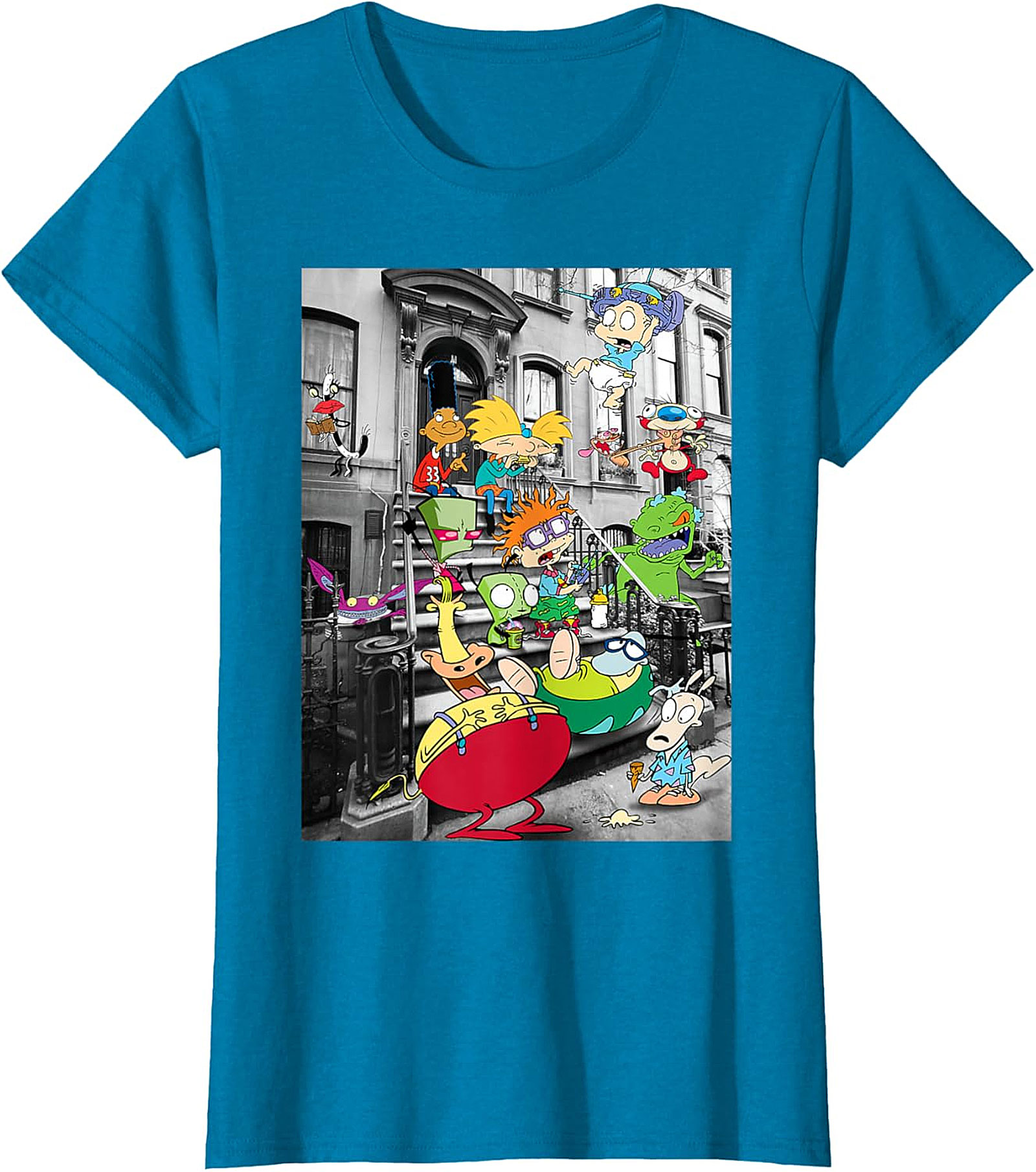 90s Nicktoons Stoop Graphic Tee | Retro Cartoon Unisex Shirt