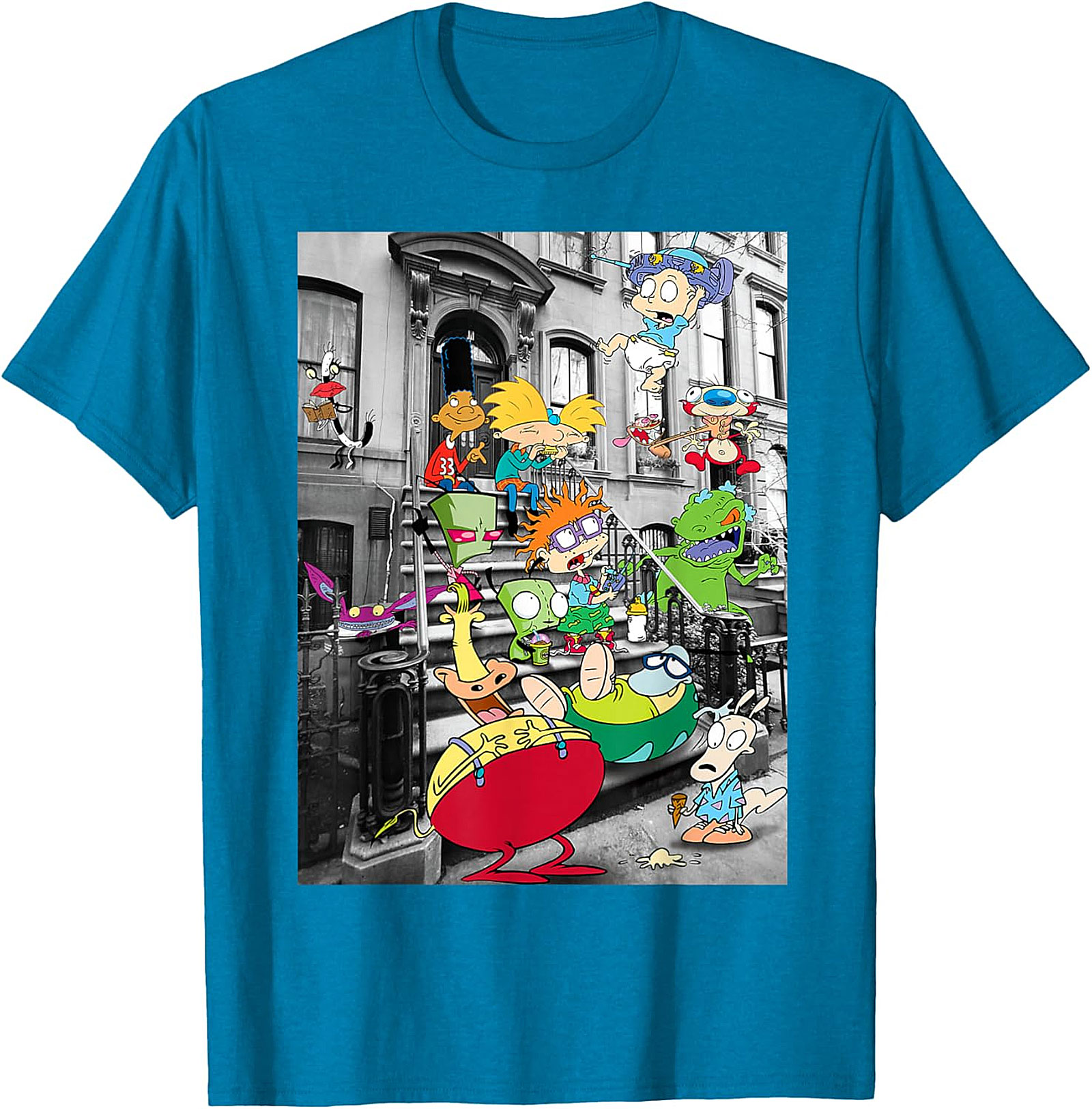 90s Nicktoons Stoop Graphic Tee | Retro Cartoon Unisex Shirt