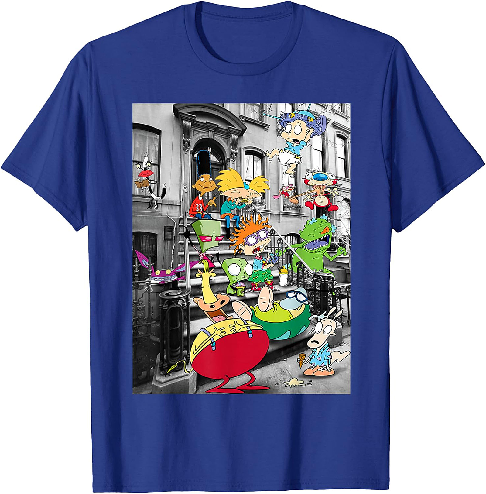 90s Nicktoons Stoop Graphic Tee | Retro Cartoon Unisex Shirt