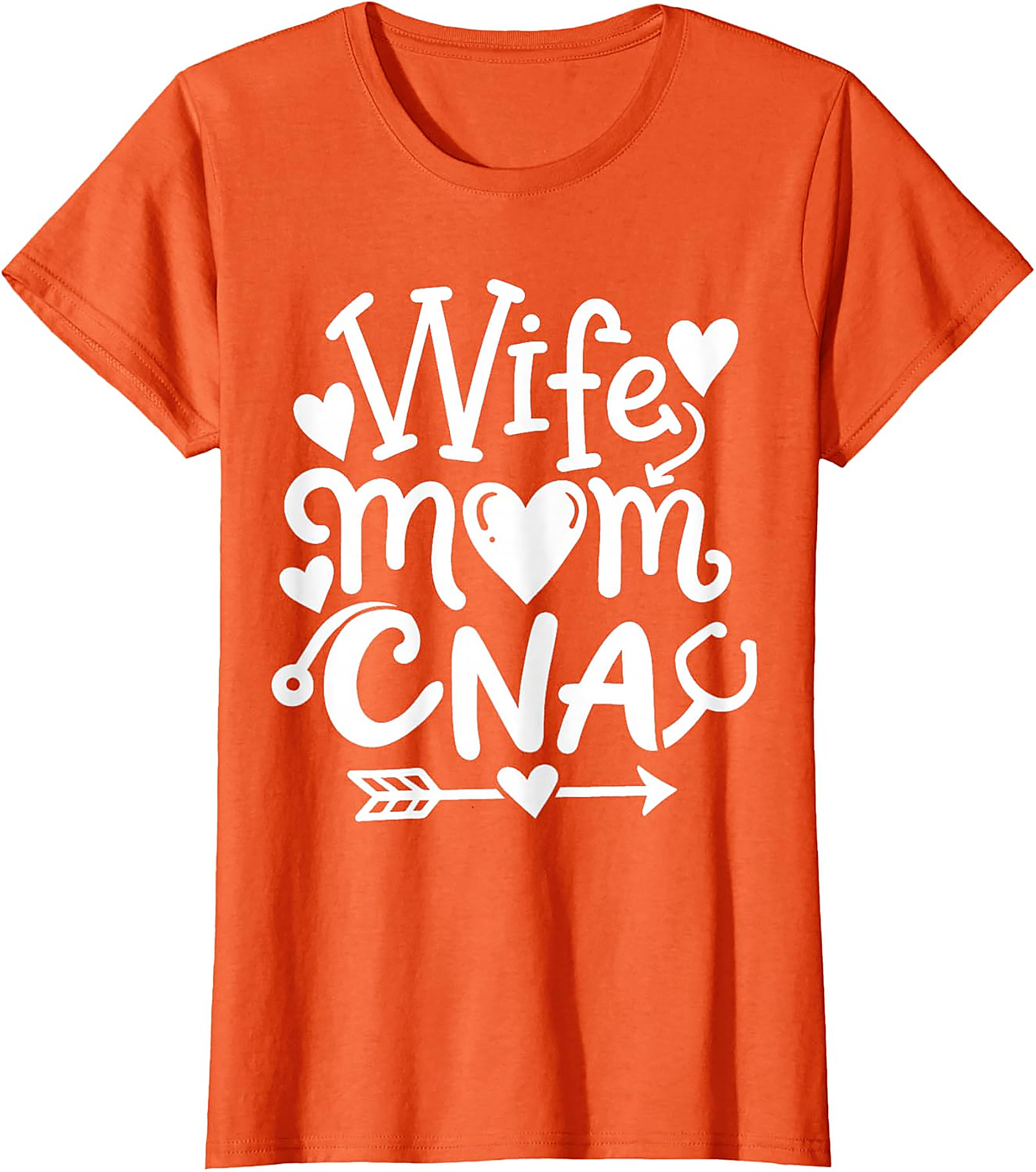 Wife Mom CNA T-Shirt | Soft Cotton Graphic Tee for Nurses