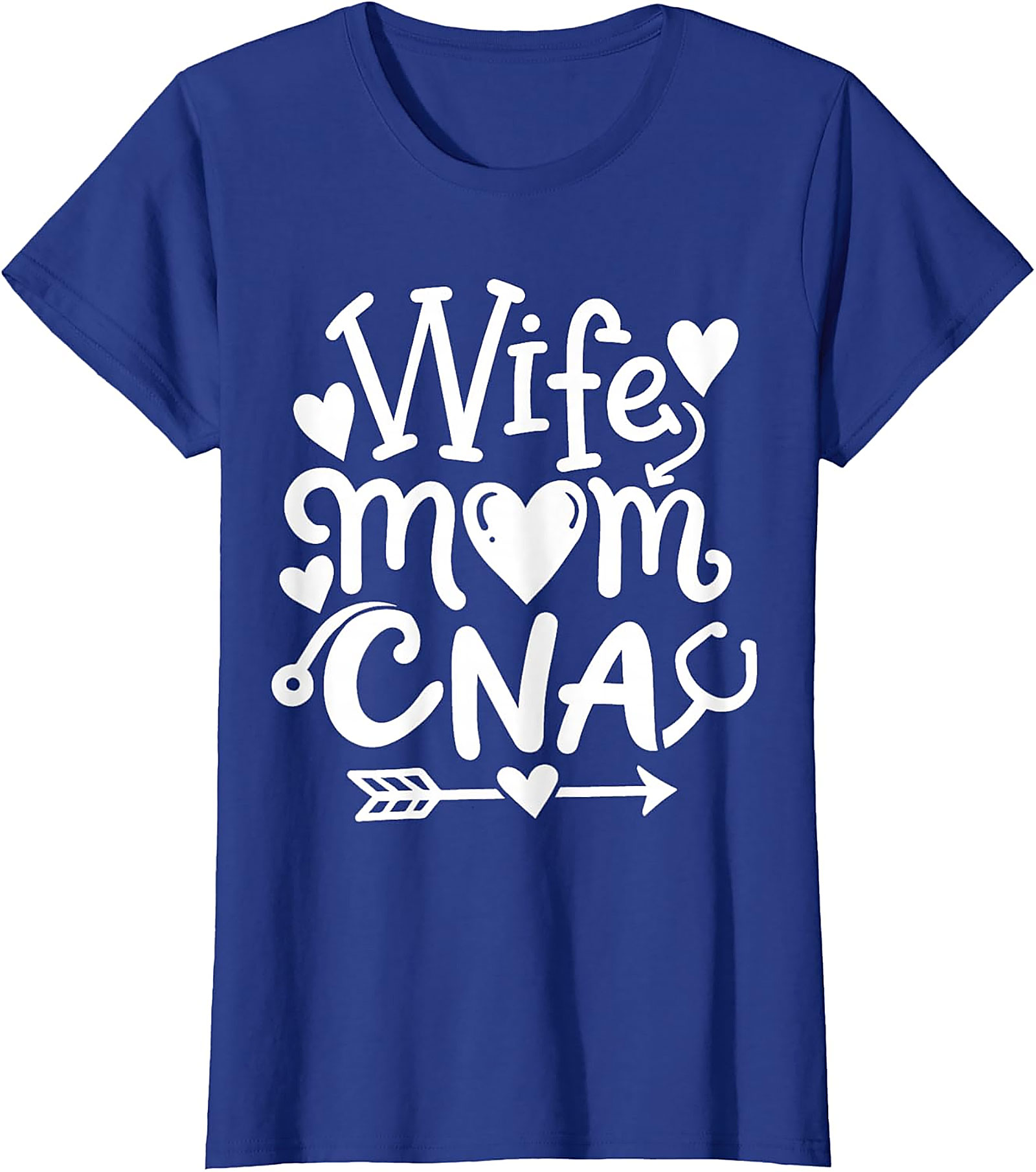 Wife Mom CNA T-Shirt | Soft Cotton Graphic Tee for Nurses