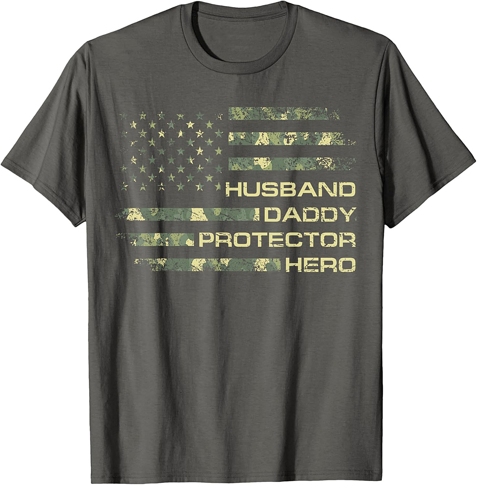 Husband Daddy Protector Hero T-Shirt | Patriotic Dad Gift