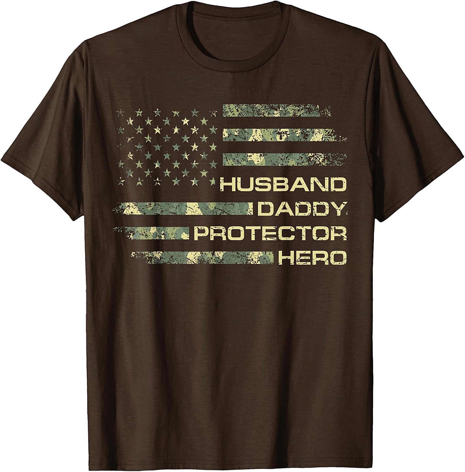 Husband Daddy Protector Hero T-Shirt | Patriotic Dad Gift