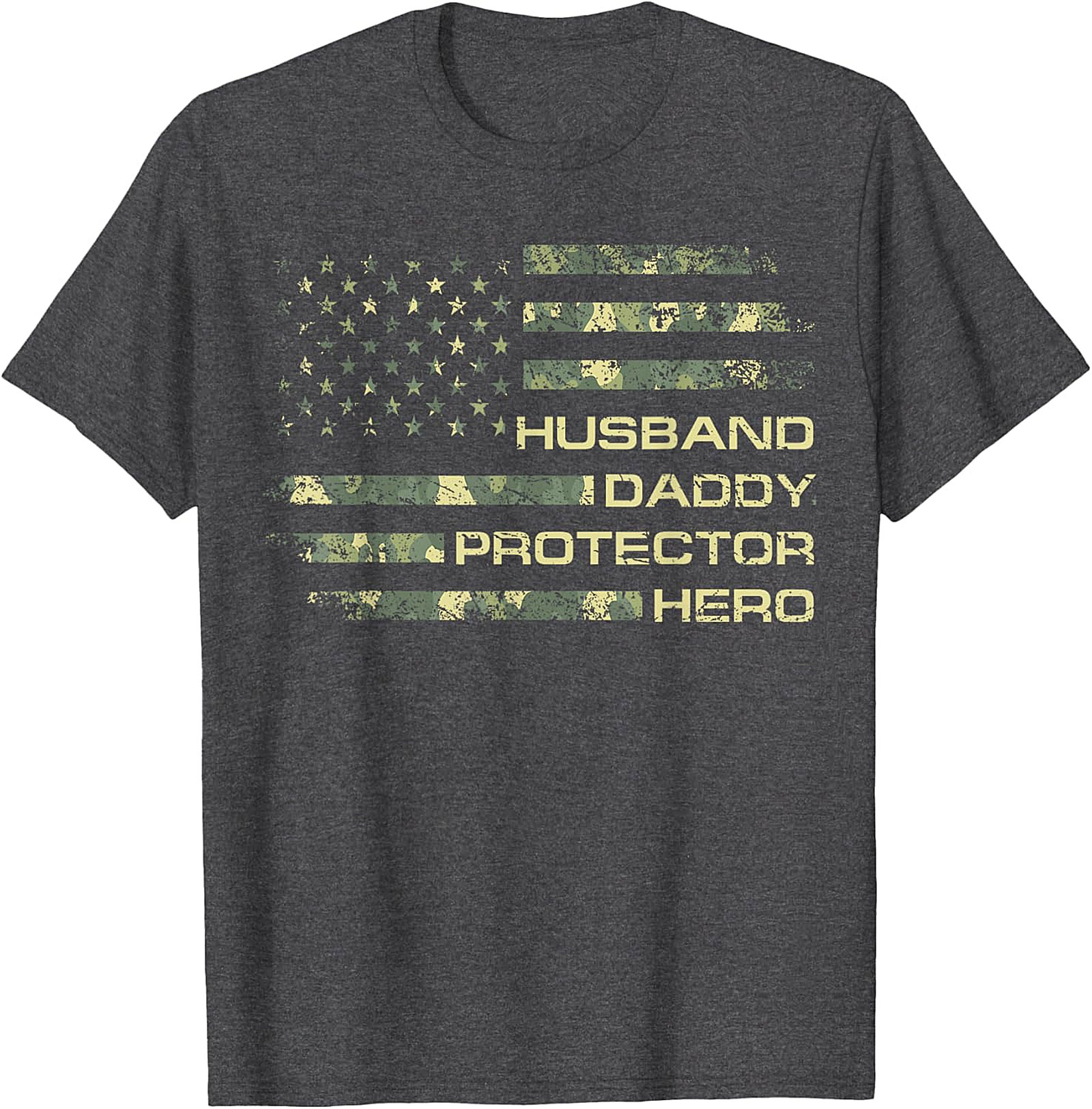 Husband Daddy Protector Hero T-Shirt | Patriotic Dad Gift