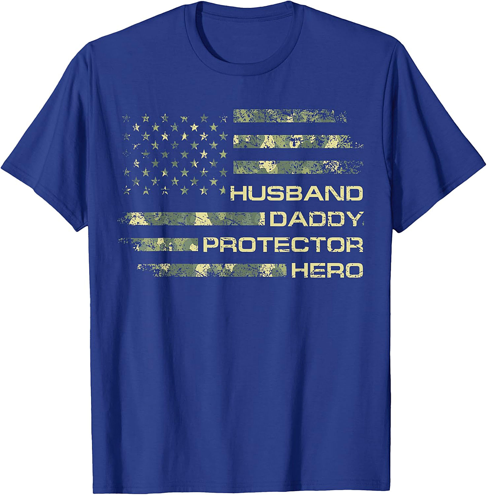 Husband Daddy Protector Hero T-Shirt | Patriotic Dad Gift