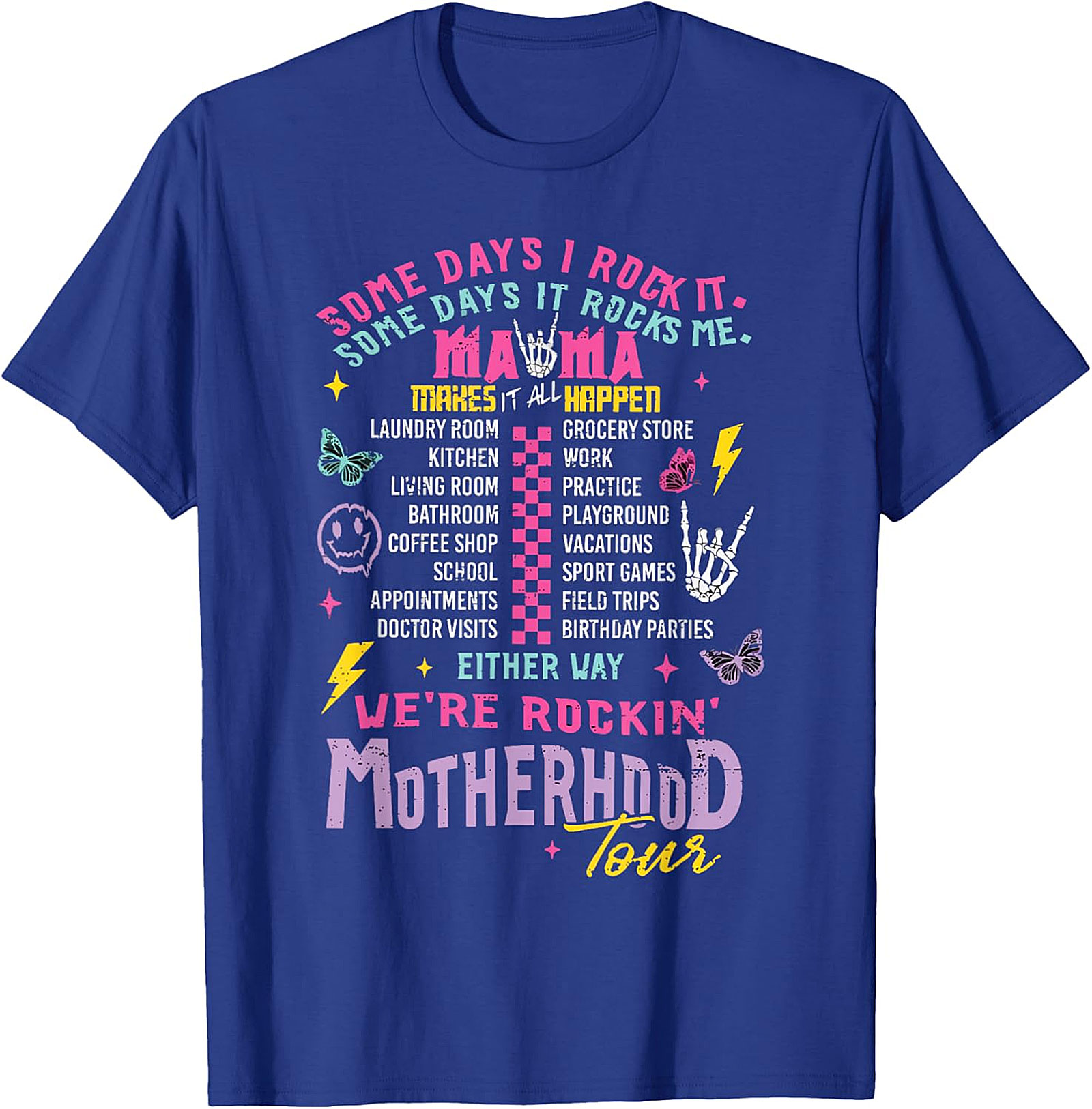  Motherhood Tour Graphic Tee | Funny Mama Rock Band Shirt