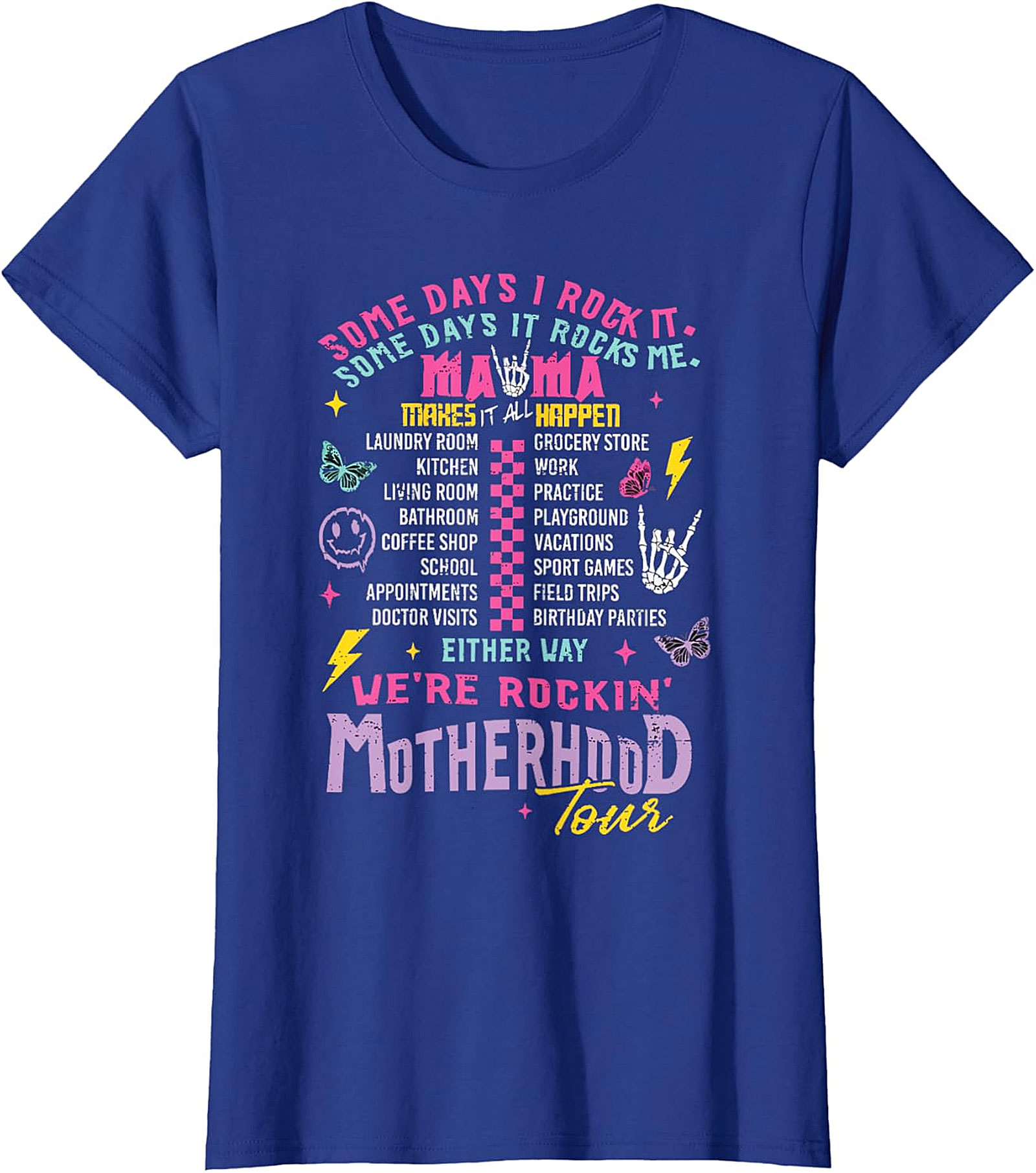  Motherhood Tour Graphic Tee | Funny Mama Rock Band Shirt