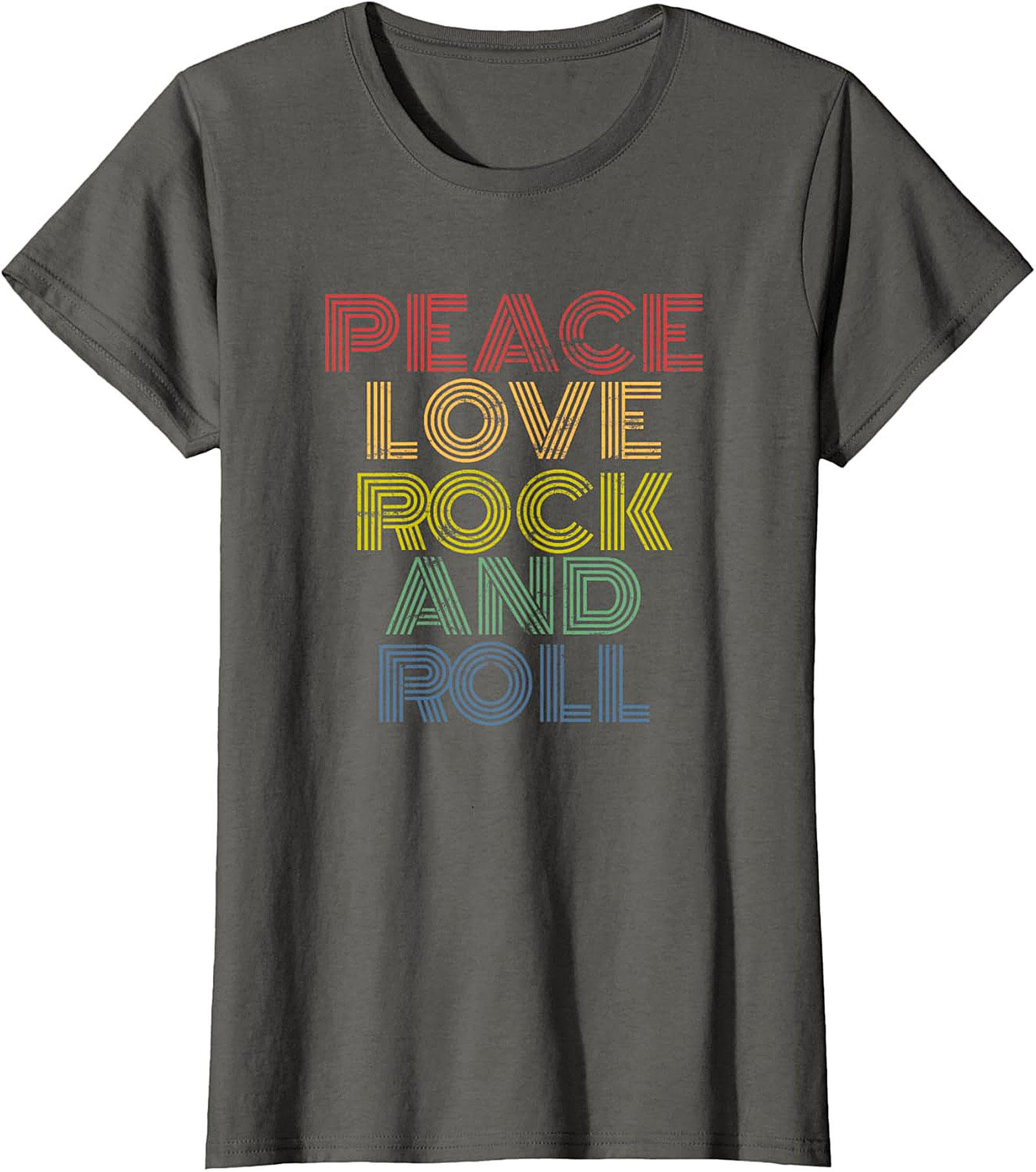 Peace Love Rock and Roll Retro Rock and Roll T-shirt