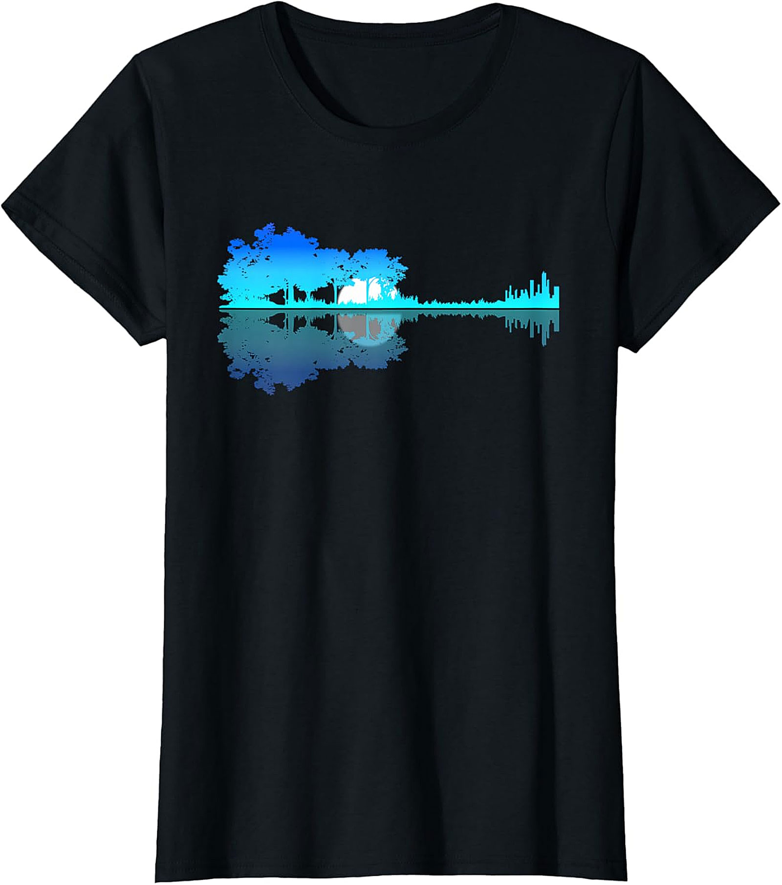  Acoustic Guitar Nature Graphic Tee | Soft Cotton Unisex Shirt
