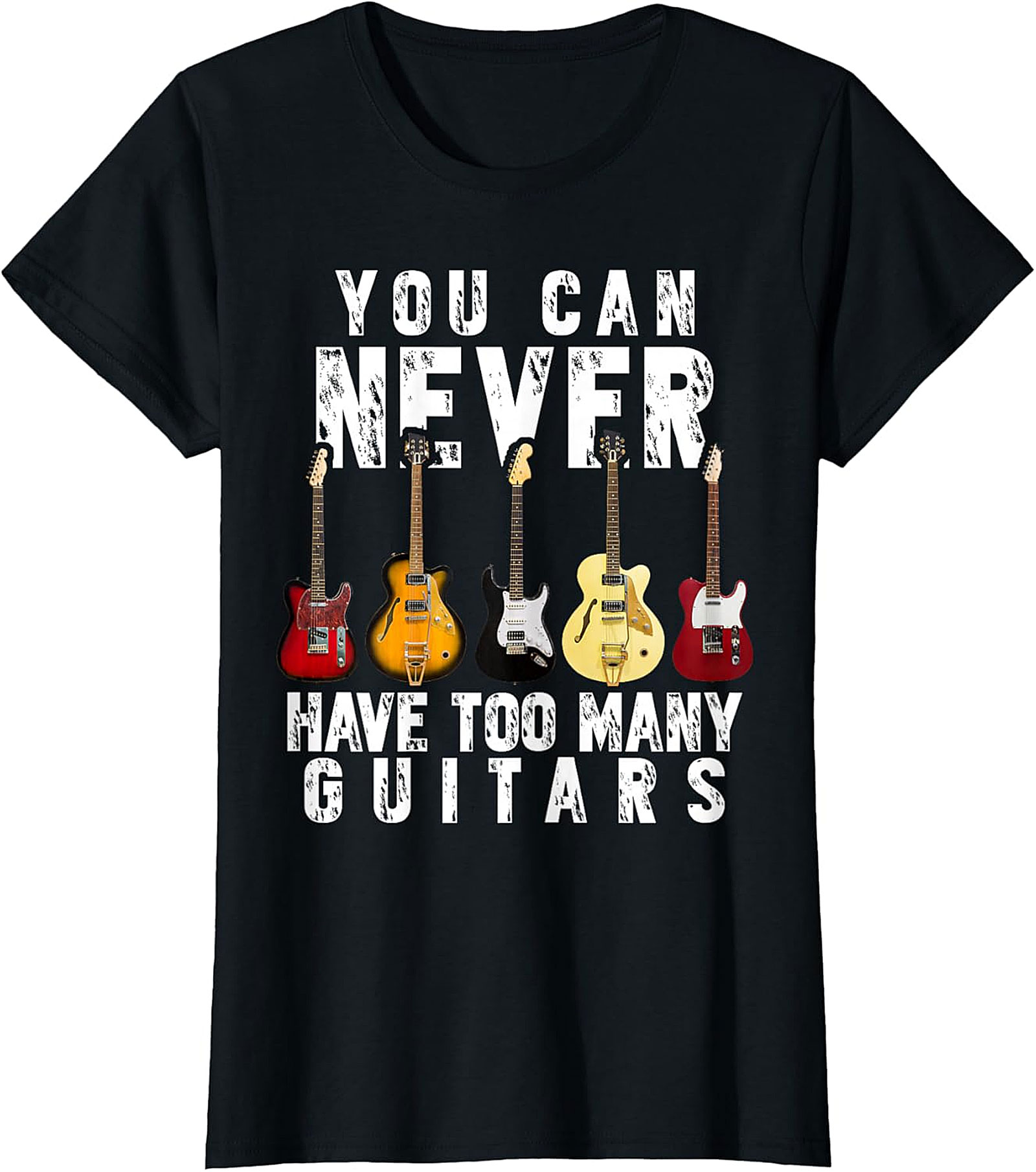  Never Too Many Guitars T-shirt | Funny Guitar Lover Tee