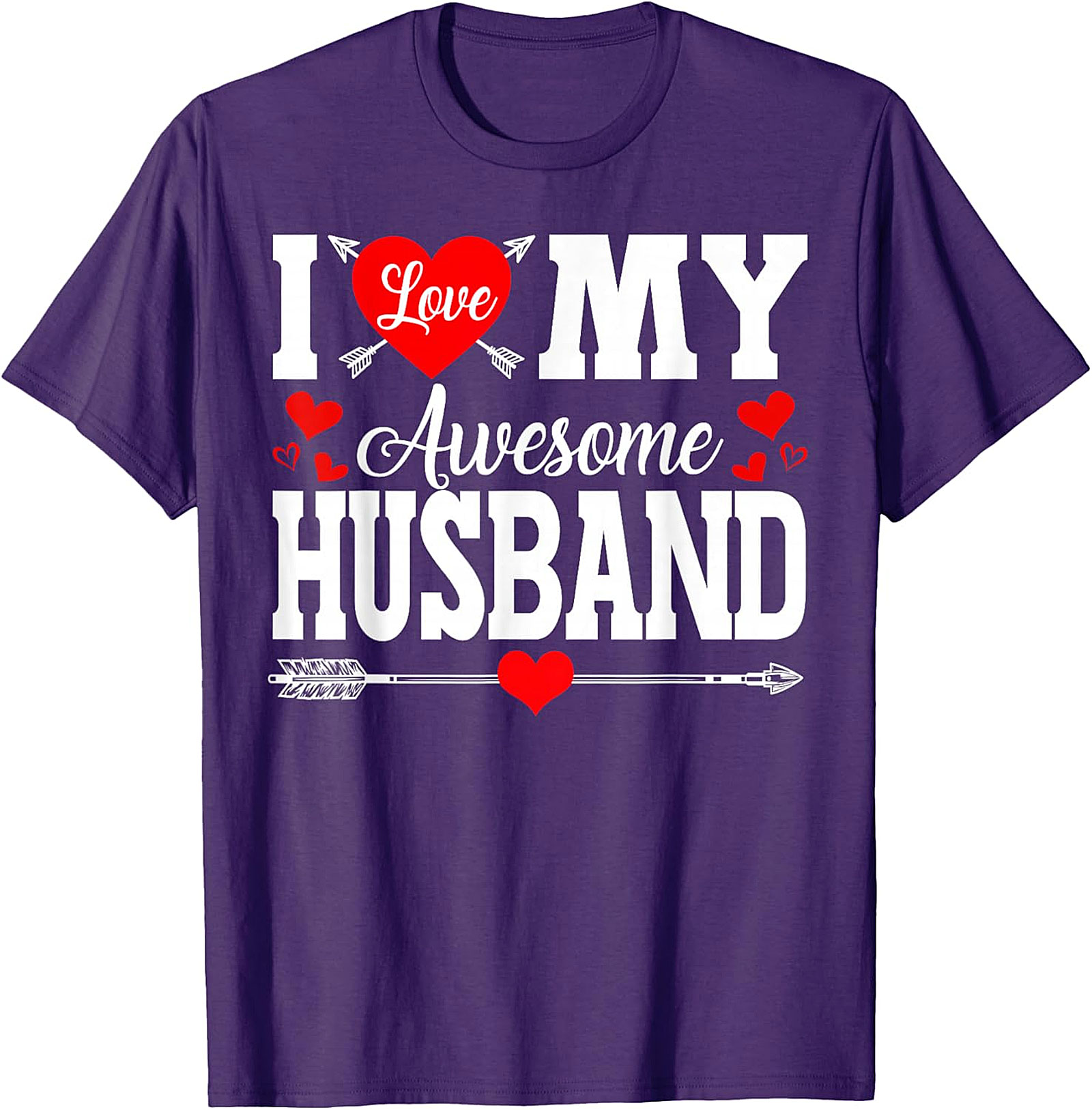 I Love My Awesome Husband T-shirt | Cute Wife Gift Tee