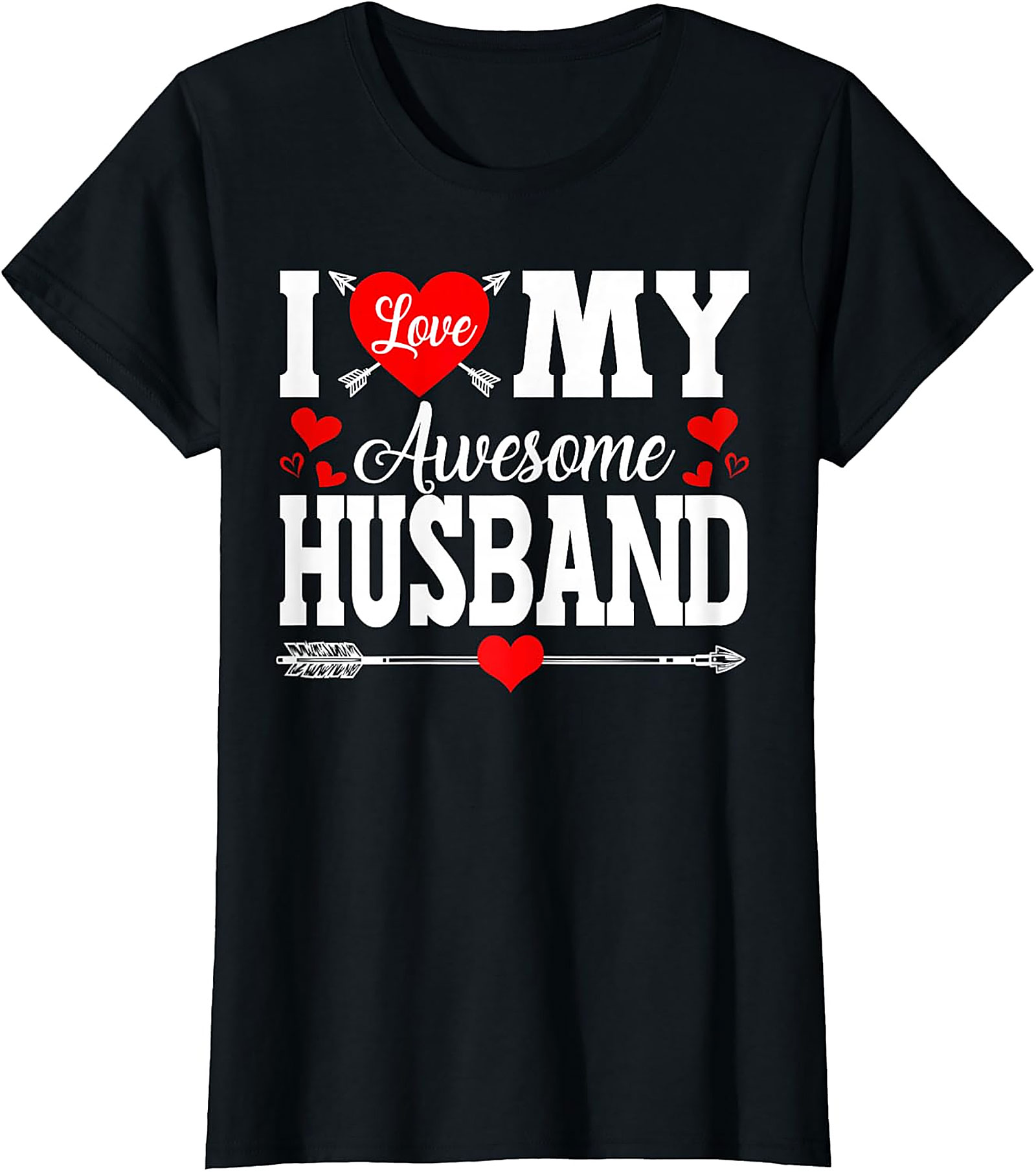 I Love My Awesome Husband T-shirt | Cute Wife Gift Tee