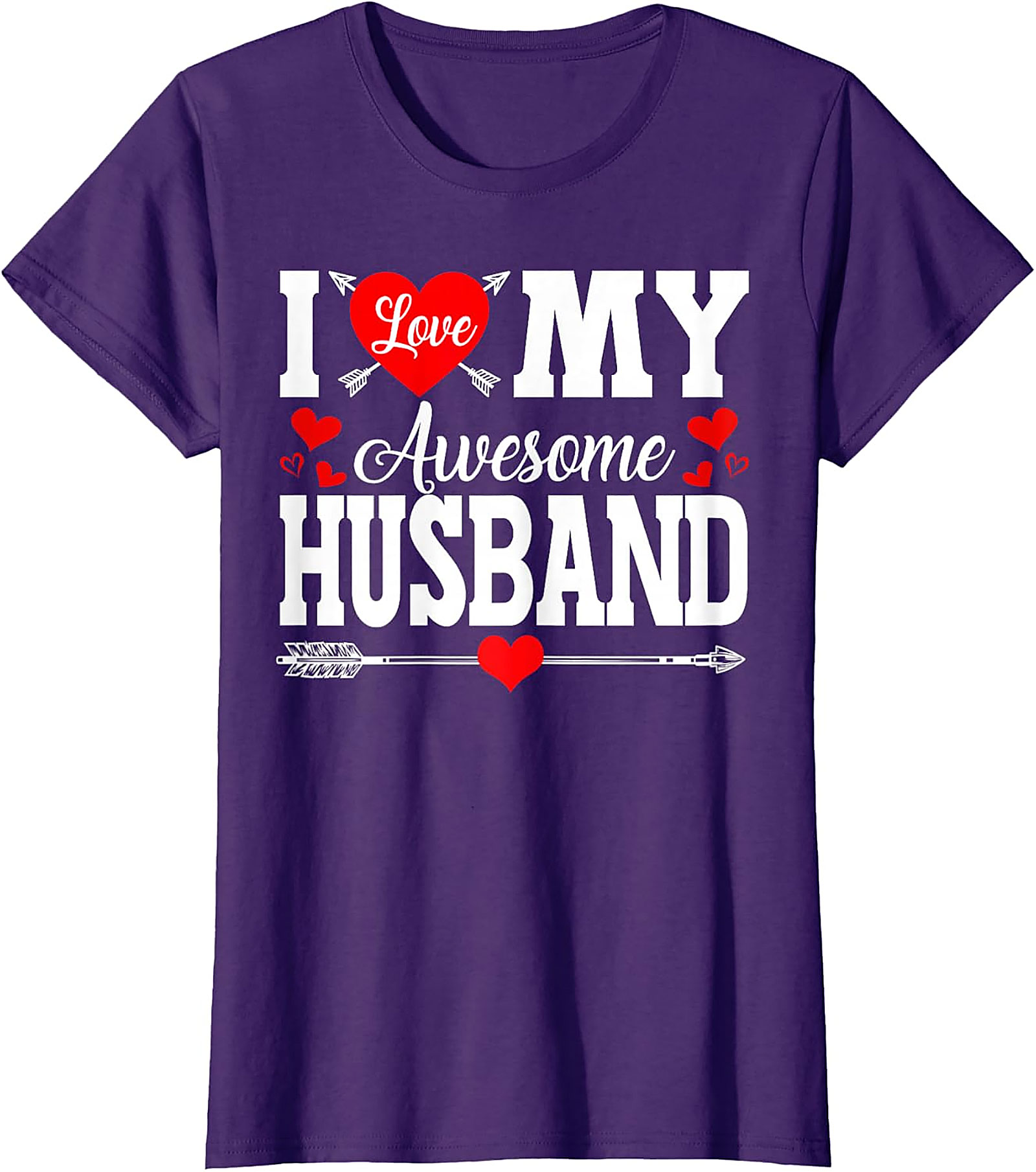 I Love My Awesome Husband T-shirt | Cute Wife Gift Tee