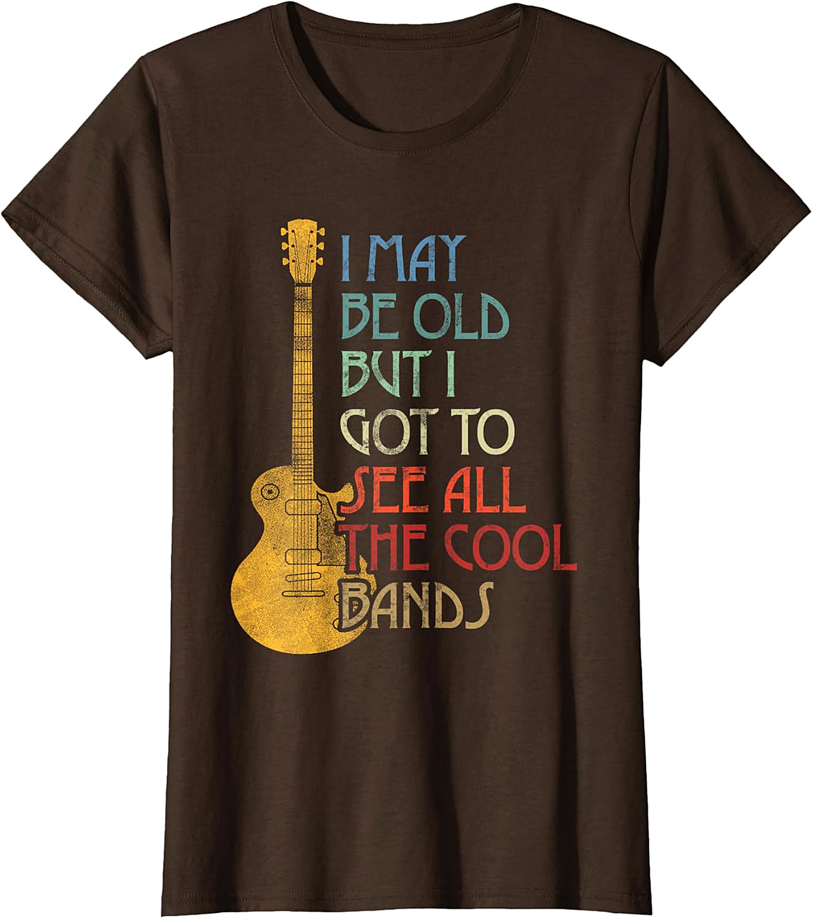 I May Be Old But I Saw All The Cool Bands Mom T-Shirt | Funny Retro Music Tee Mother’s Day Gift for Cool Moms