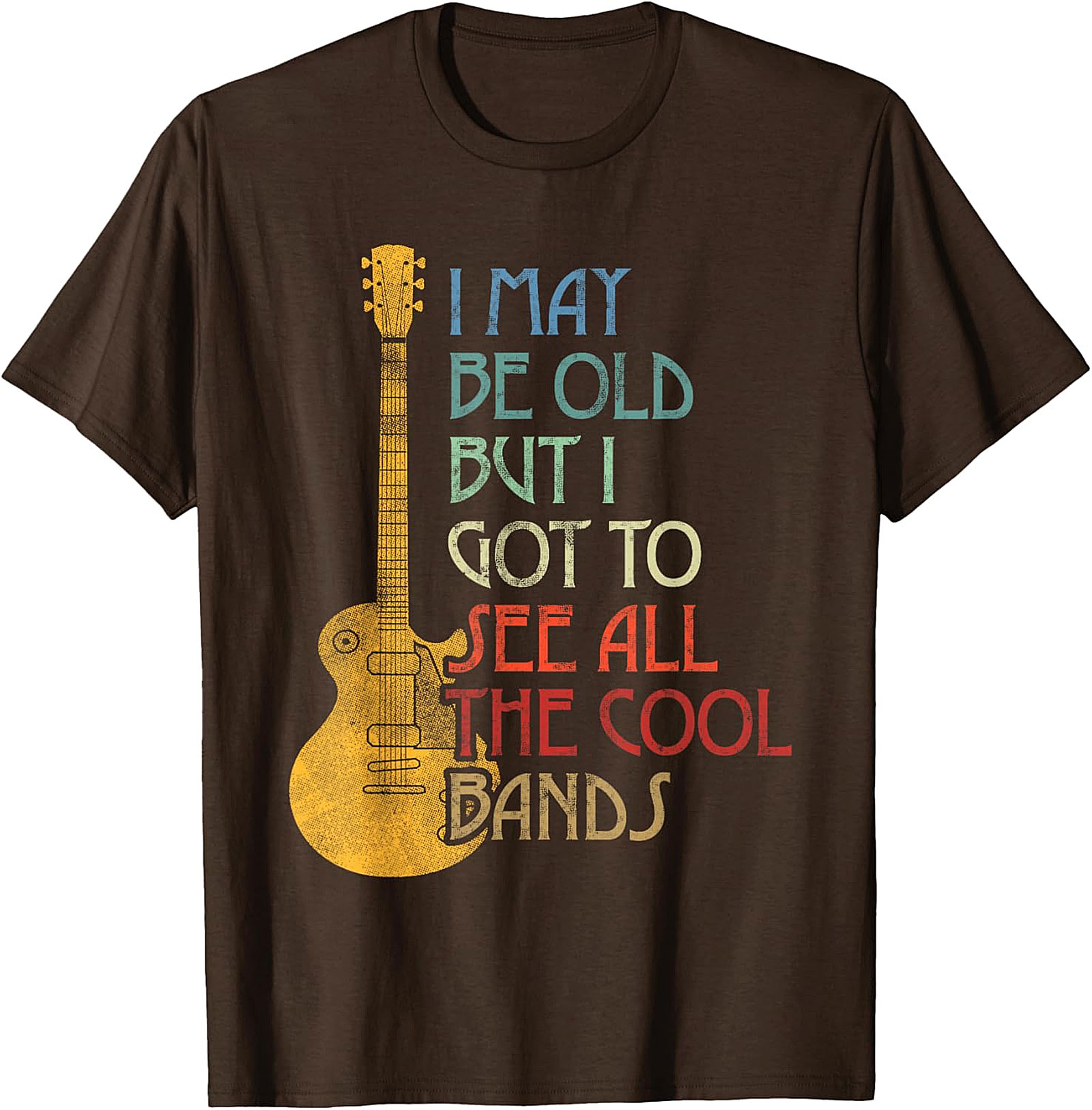 I May Be Old But I Saw All The Cool Bands Mom T-Shirt | Funny Retro Music Tee Mother’s Day Gift for Cool Moms