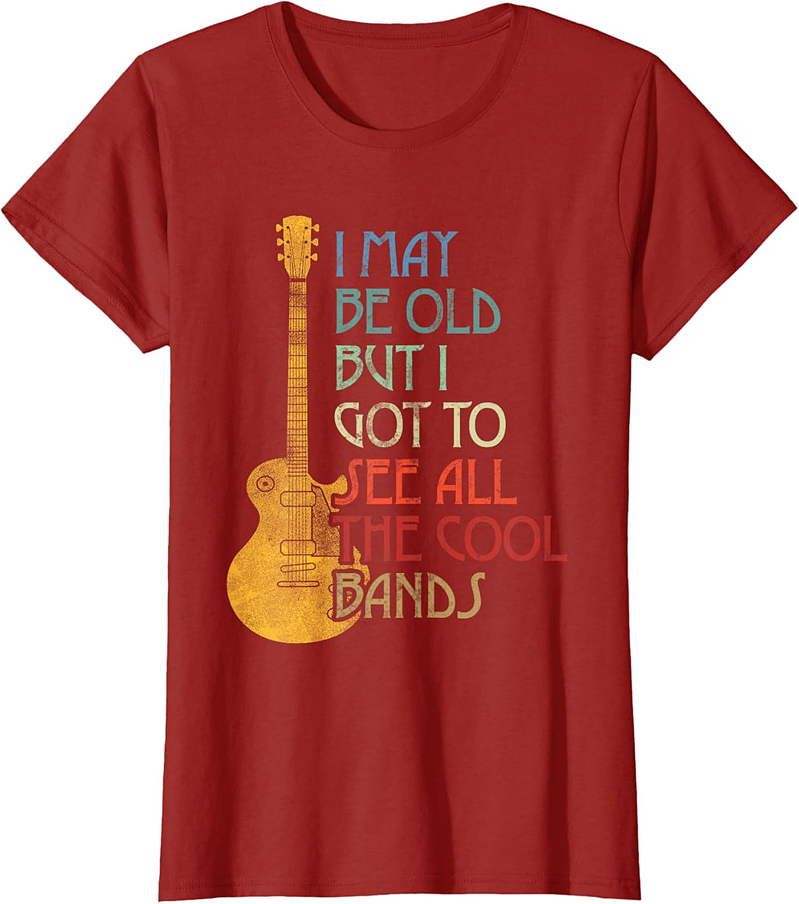 I May Be Old But I Saw All The Cool Bands Mom T-Shirt | Funny Retro Music Tee Mother’s Day Gift for Cool Moms