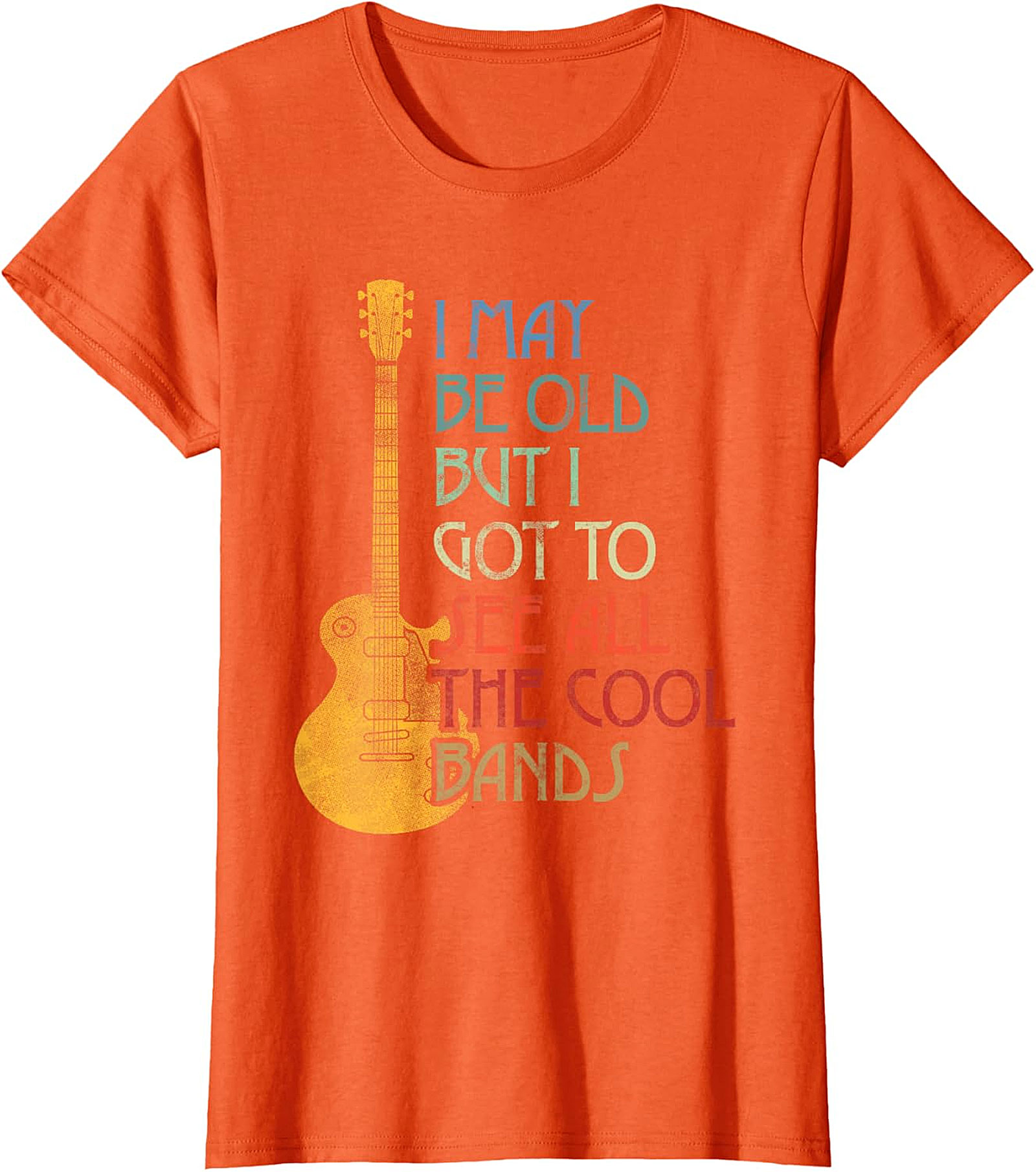 I May Be Old But I Saw All The Cool Bands Mom T-Shirt | Funny Retro Music Tee Mother’s Day Gift for Cool Moms