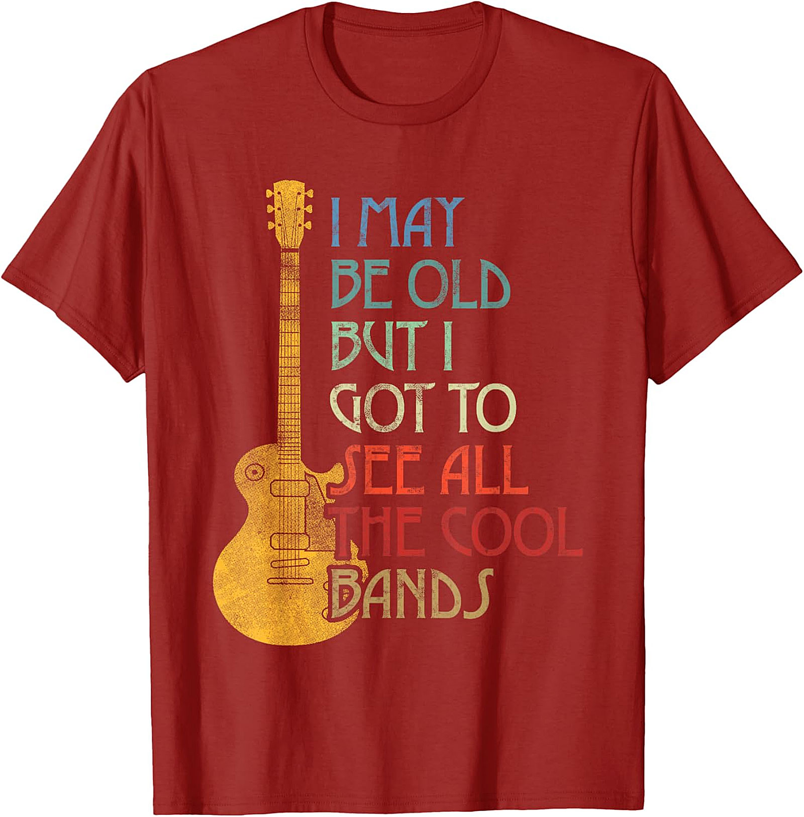 I May Be Old But I Saw All The Cool Bands Mom T-Shirt | Funny Retro Music Tee Mother’s Day Gift for Cool Moms