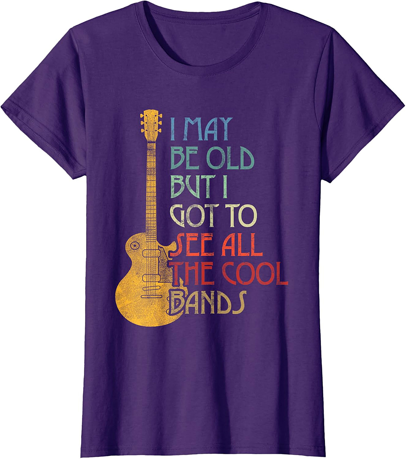 I May Be Old But I Saw All The Cool Bands Mom T-Shirt | Funny Retro Music Tee Mother’s Day Gift for Cool Moms