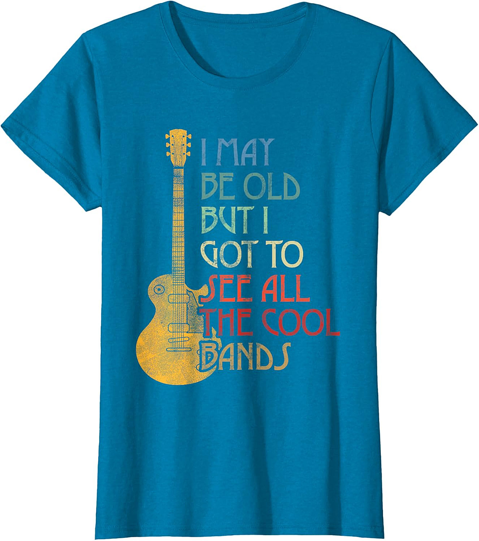 I May Be Old But I Saw All The Cool Bands Mom T-Shirt | Funny Retro Music Tee Mother’s Day Gift for Cool Moms