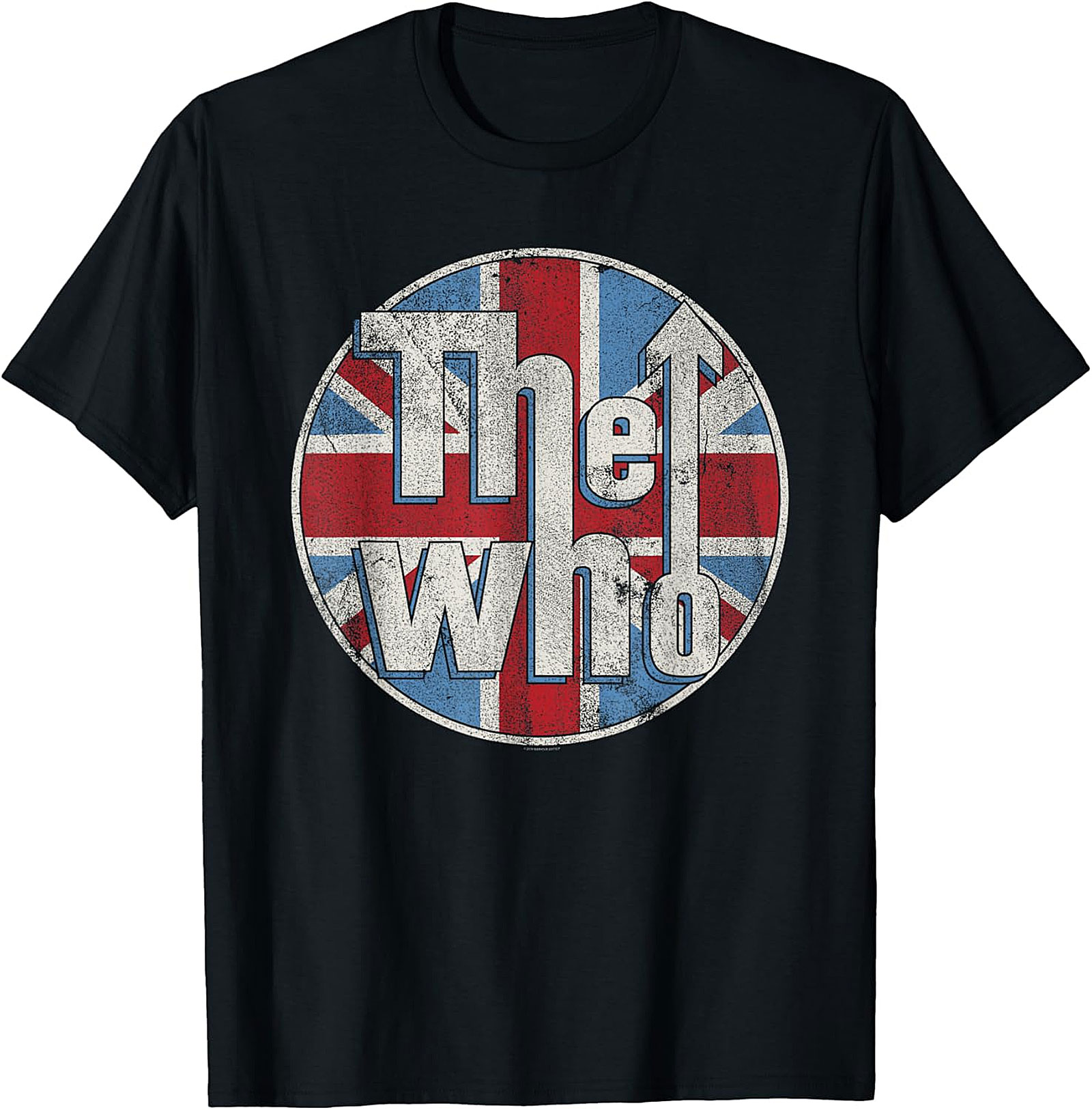 Vintage British Rock Mom T-Shirt – Distressed Union Flag Circle Graphic Tee | Cool Mother’s Day Gift for Music Lover Moms
