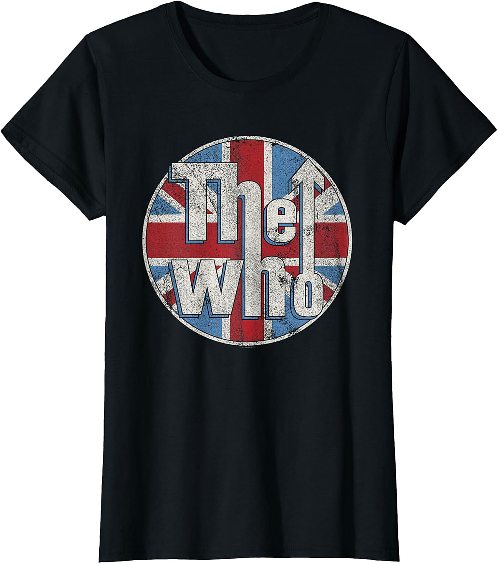 Vintage British Rock Mom T-Shirt – Distressed Union Flag Circle Graphic Tee | Cool Mother’s Day Gift for Music Lover Moms