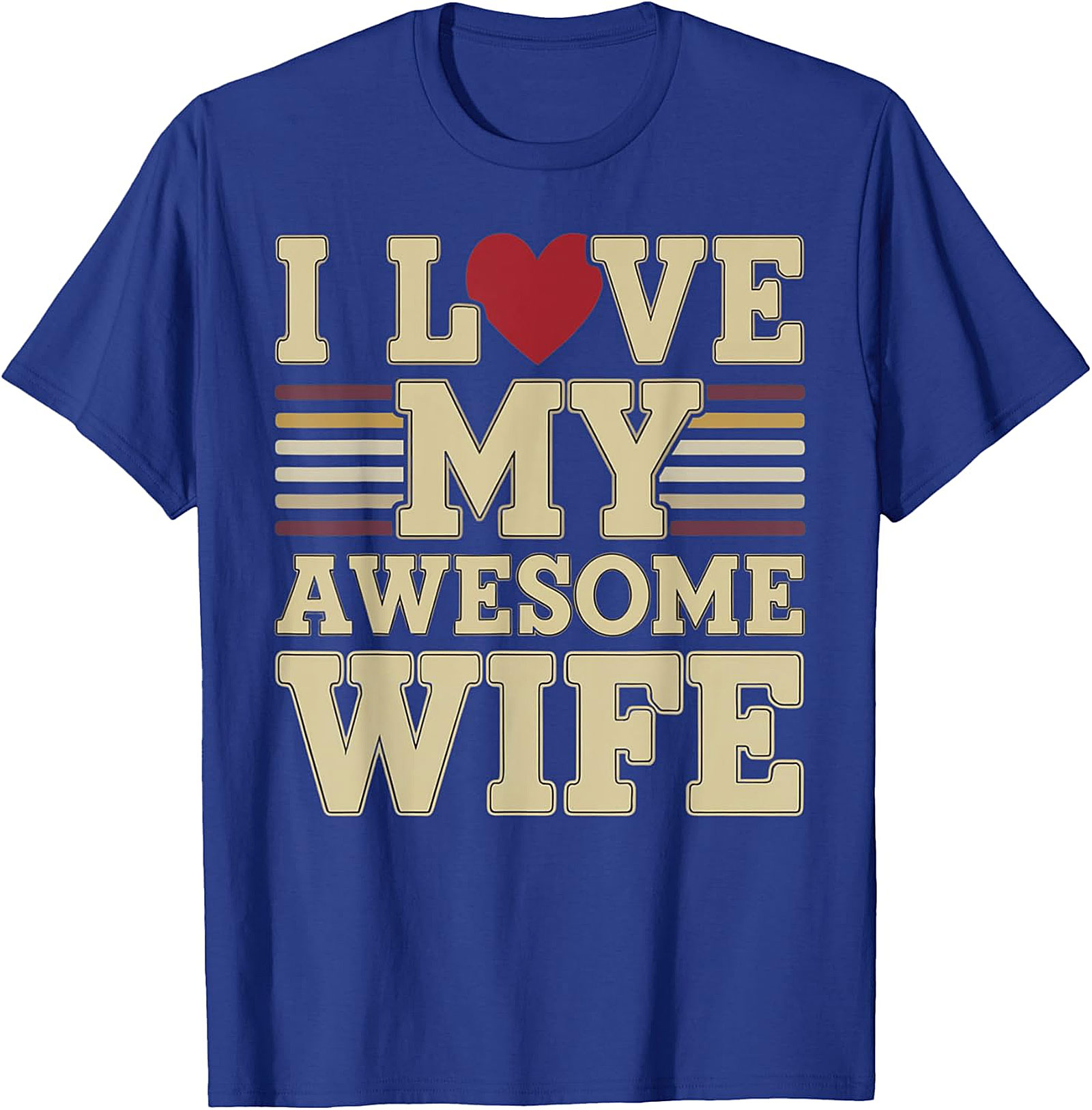 I Love My Awesome Wife T-Shirt | Retro Vintage Husband Tee