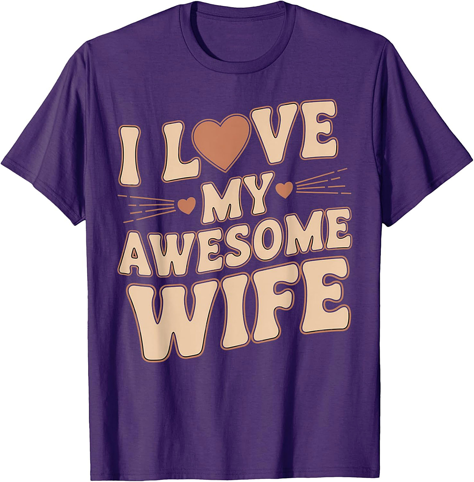 I Love My Awesome Wife T-Shirt - Retro Funny Husband Gift