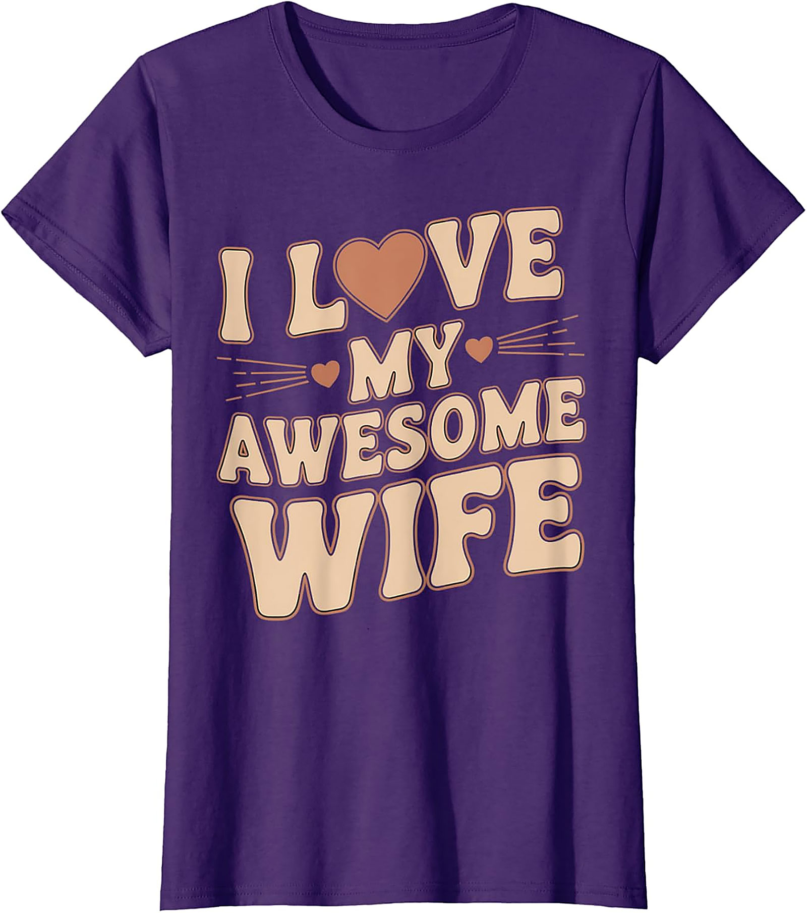 I Love My Awesome Wife T-Shirt - Retro Funny Husband Gift