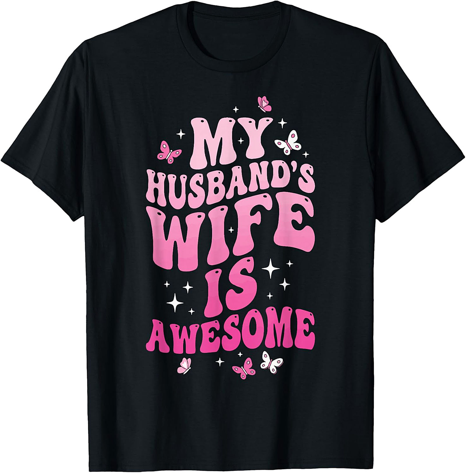 My Husband's Wife Is Awesome T-shirt | Funny Retro Tee