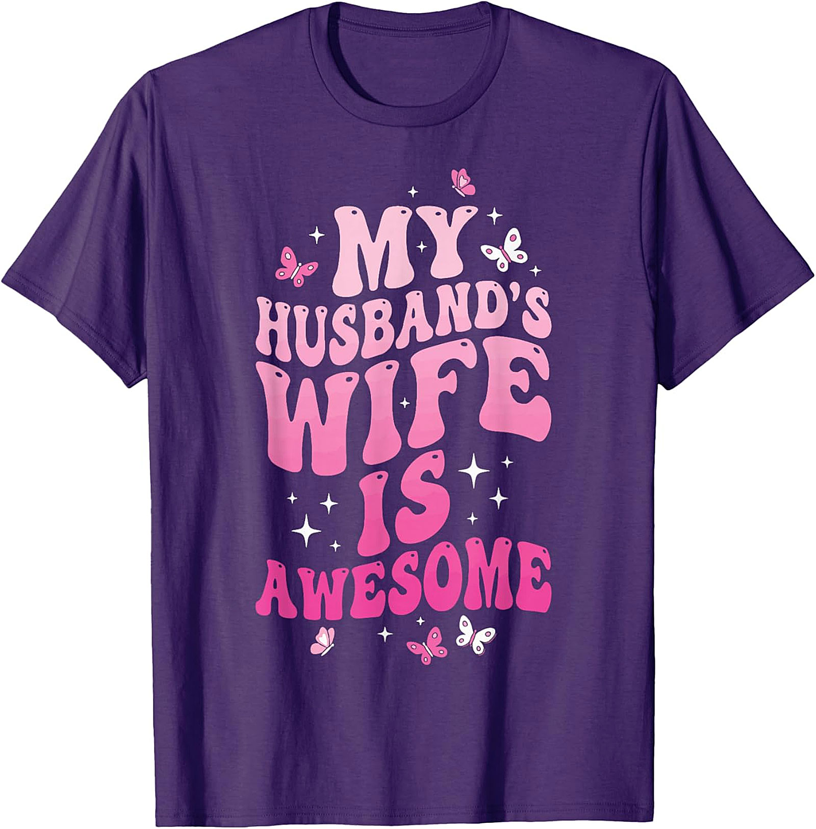 My Husband's Wife Is Awesome T-shirt | Funny Retro Tee