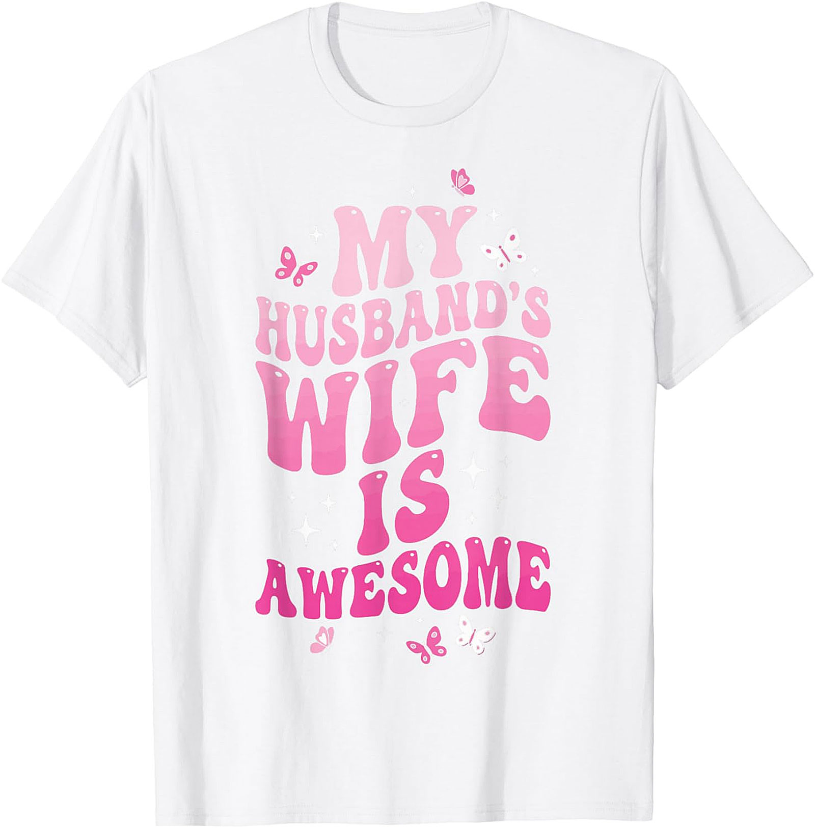 My Husband's Wife Is Awesome T-shirt | Funny Retro Tee