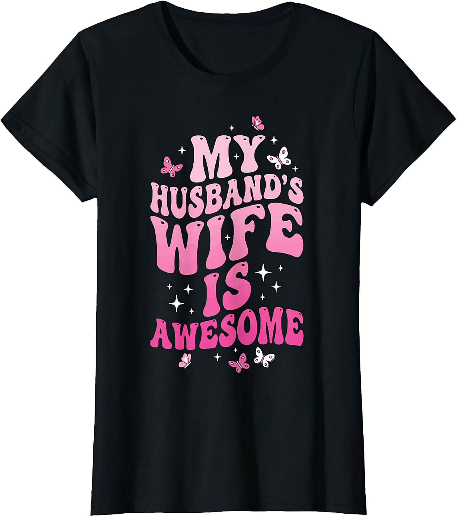 My Husband's Wife Is Awesome T-shirt | Funny Retro Tee