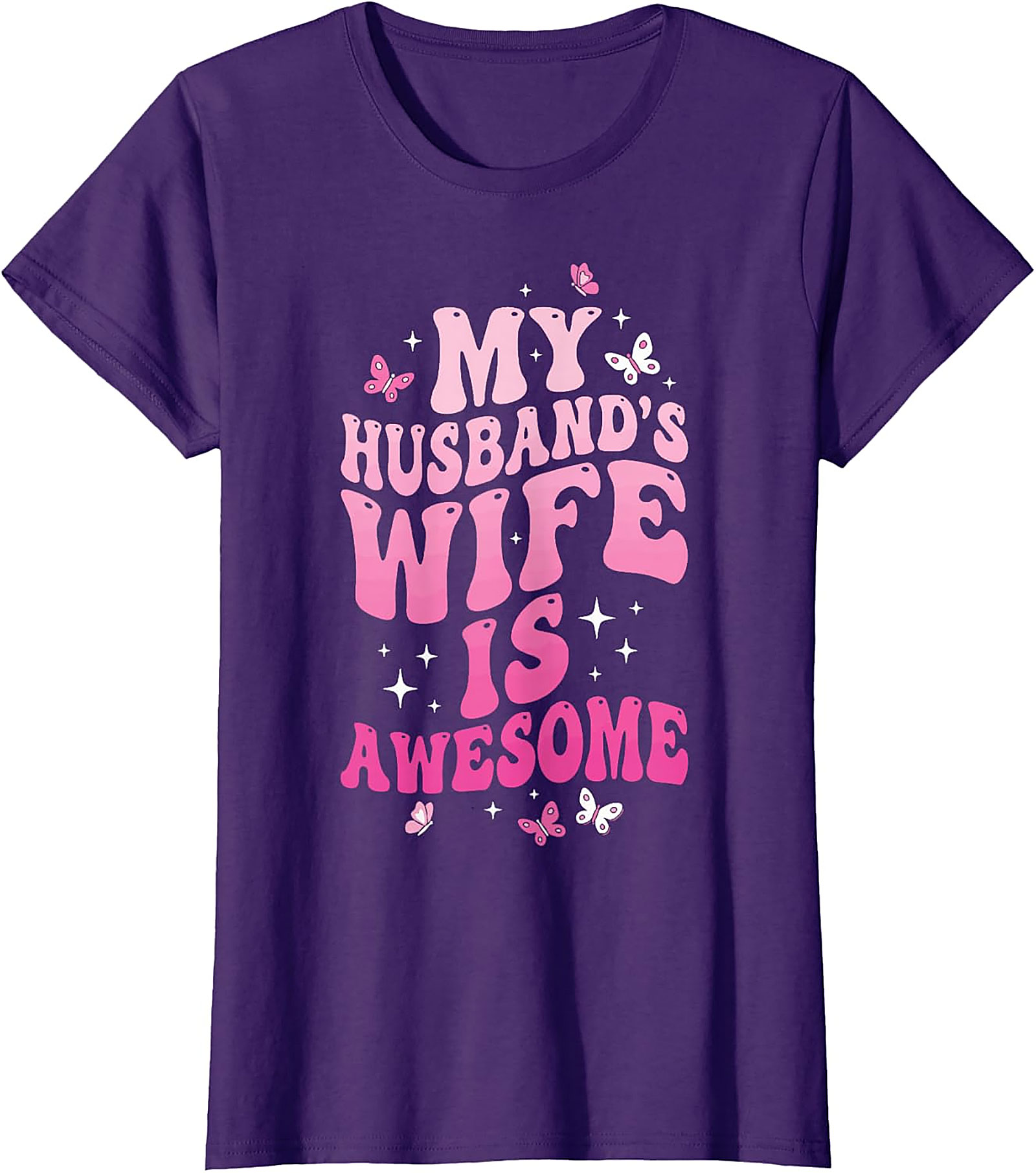 My Husband's Wife Is Awesome T-shirt | Funny Retro Tee