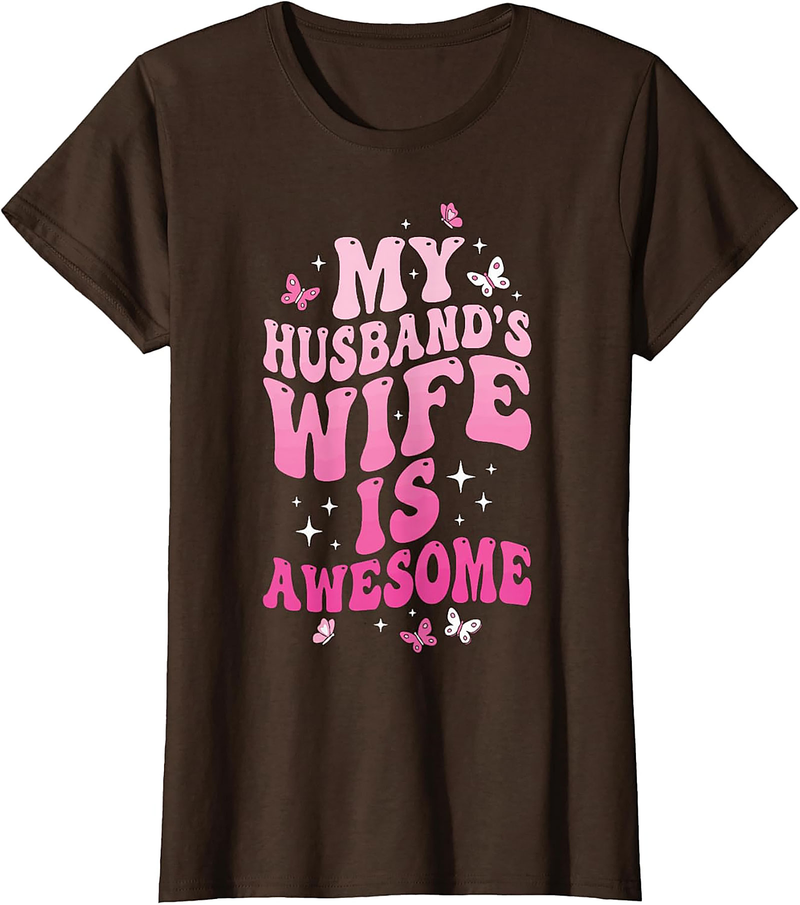 My Husband's Wife Is Awesome T-shirt | Funny Retro Tee