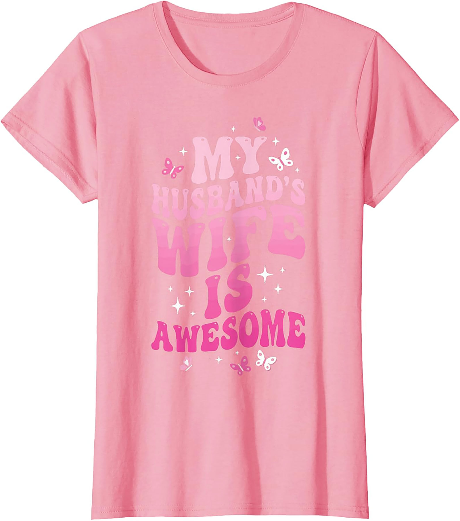 My Husband's Wife Is Awesome T-shirt | Funny Retro Tee
