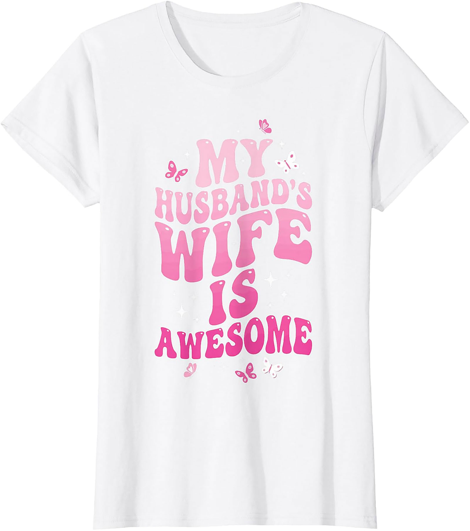 My Husband's Wife Is Awesome T-shirt | Funny Retro Tee